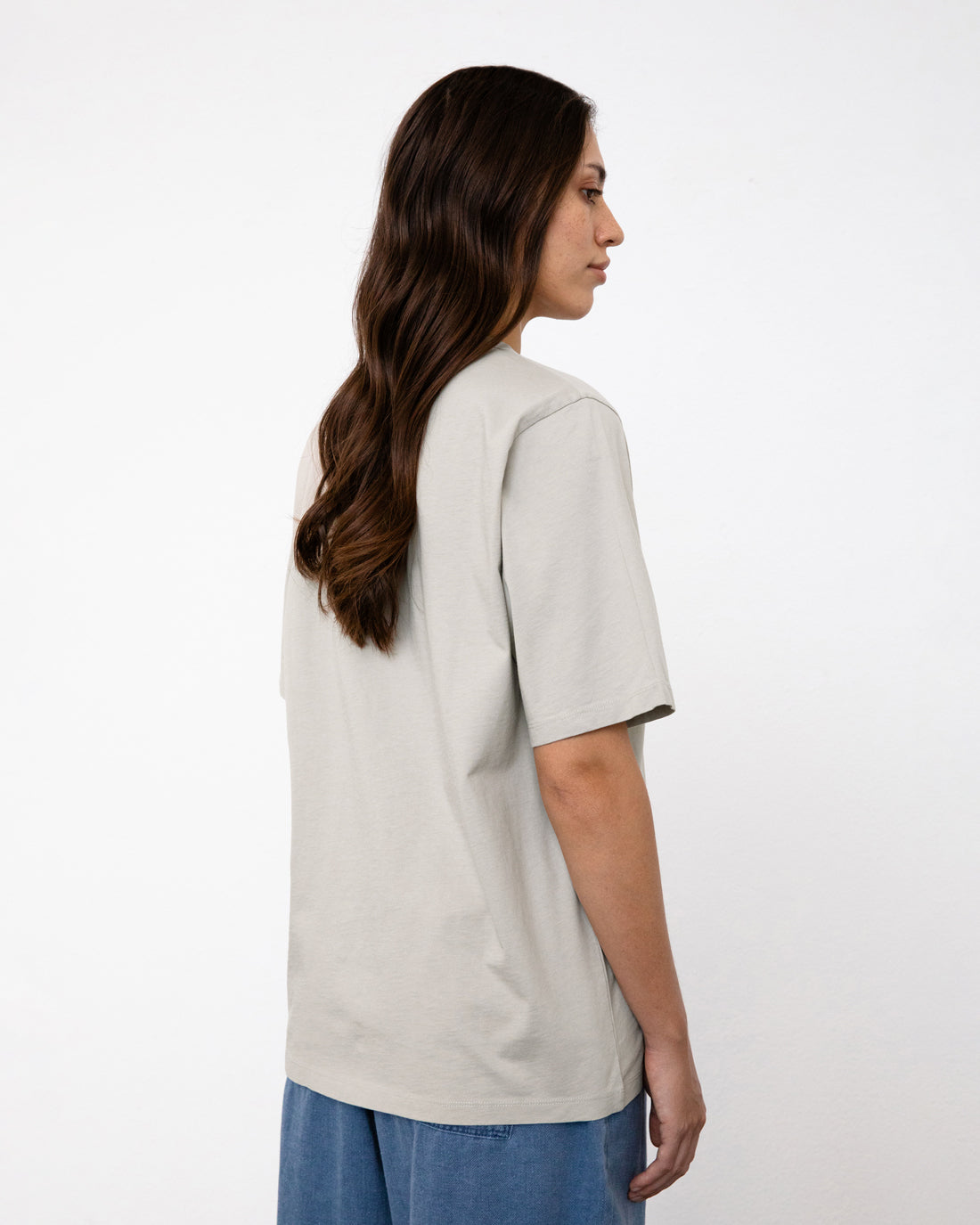 Wavy Logo T-Shirt Organic Cotton - Sand