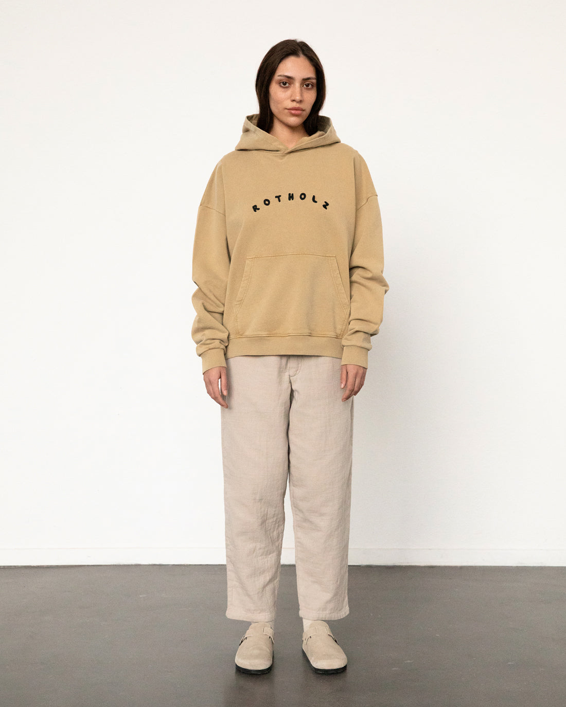 Logo Hoodie Organic Cotton - Mustard Yellow