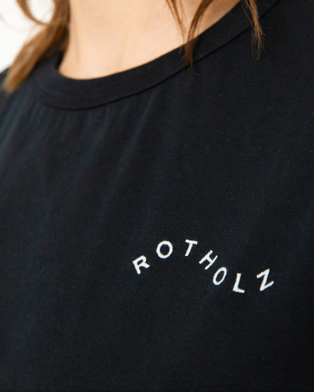 Wavy Logo T-Shirt Organic Cotton - Black