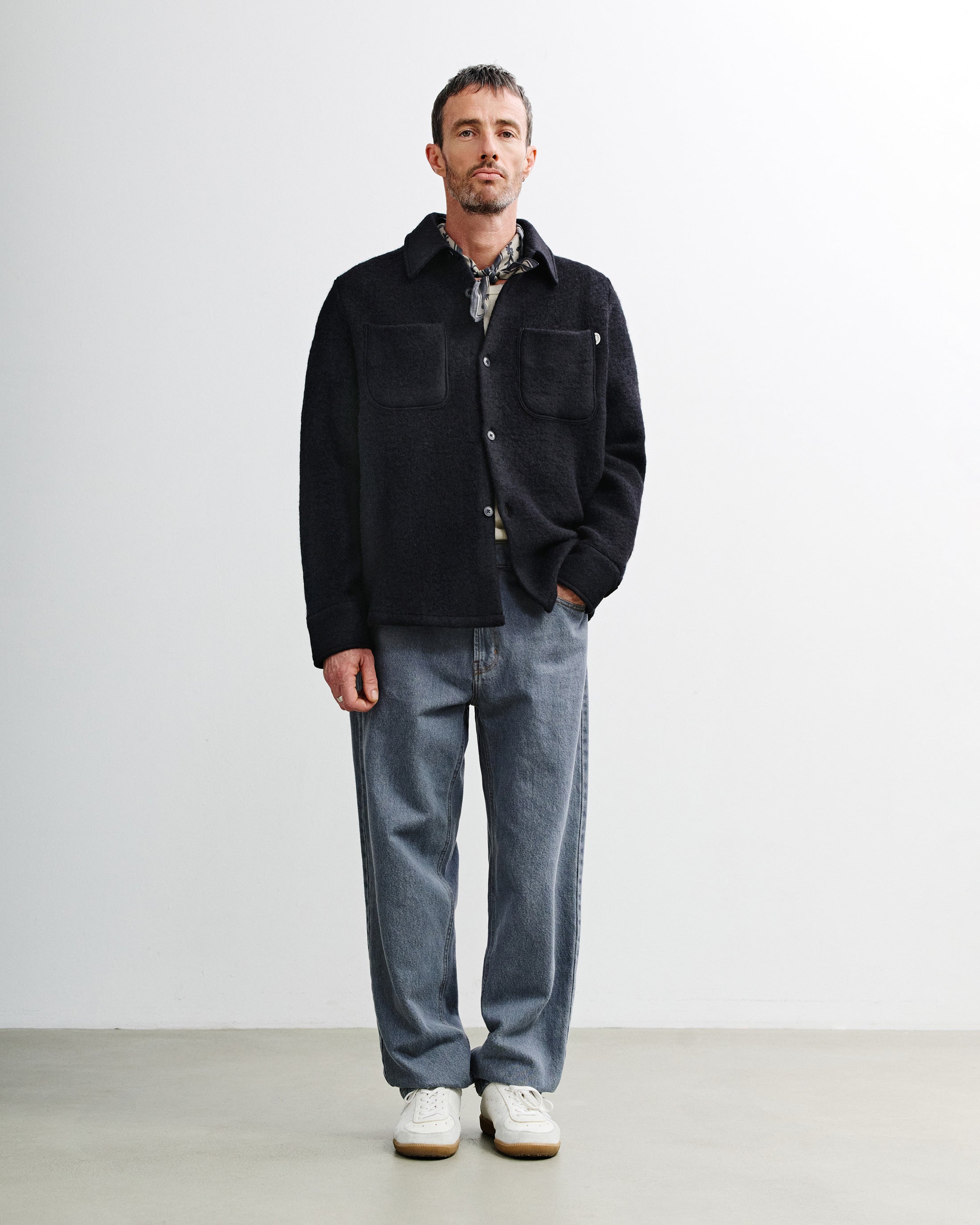 Relaxed Overshirt - True Black FW26