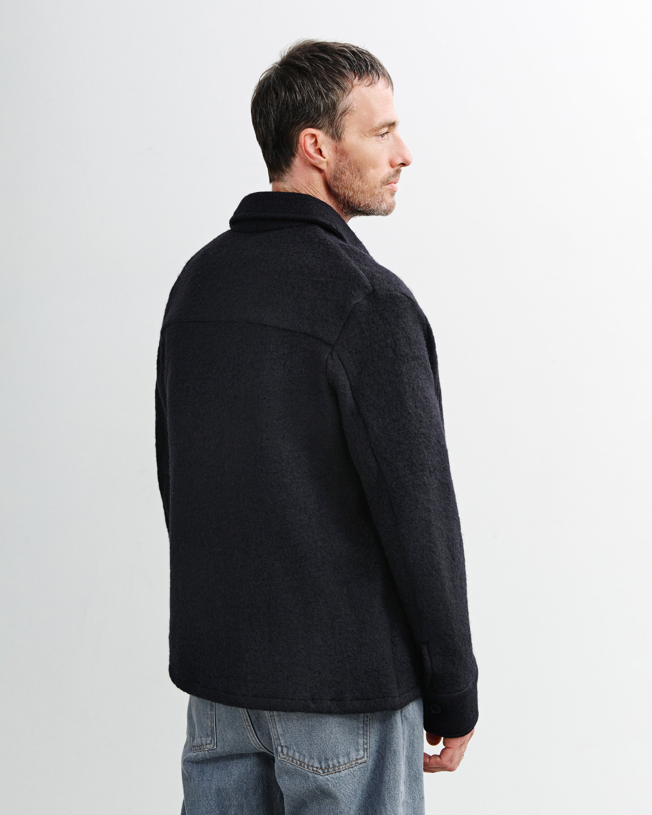 Relaxed Overshirt - True Black FW26