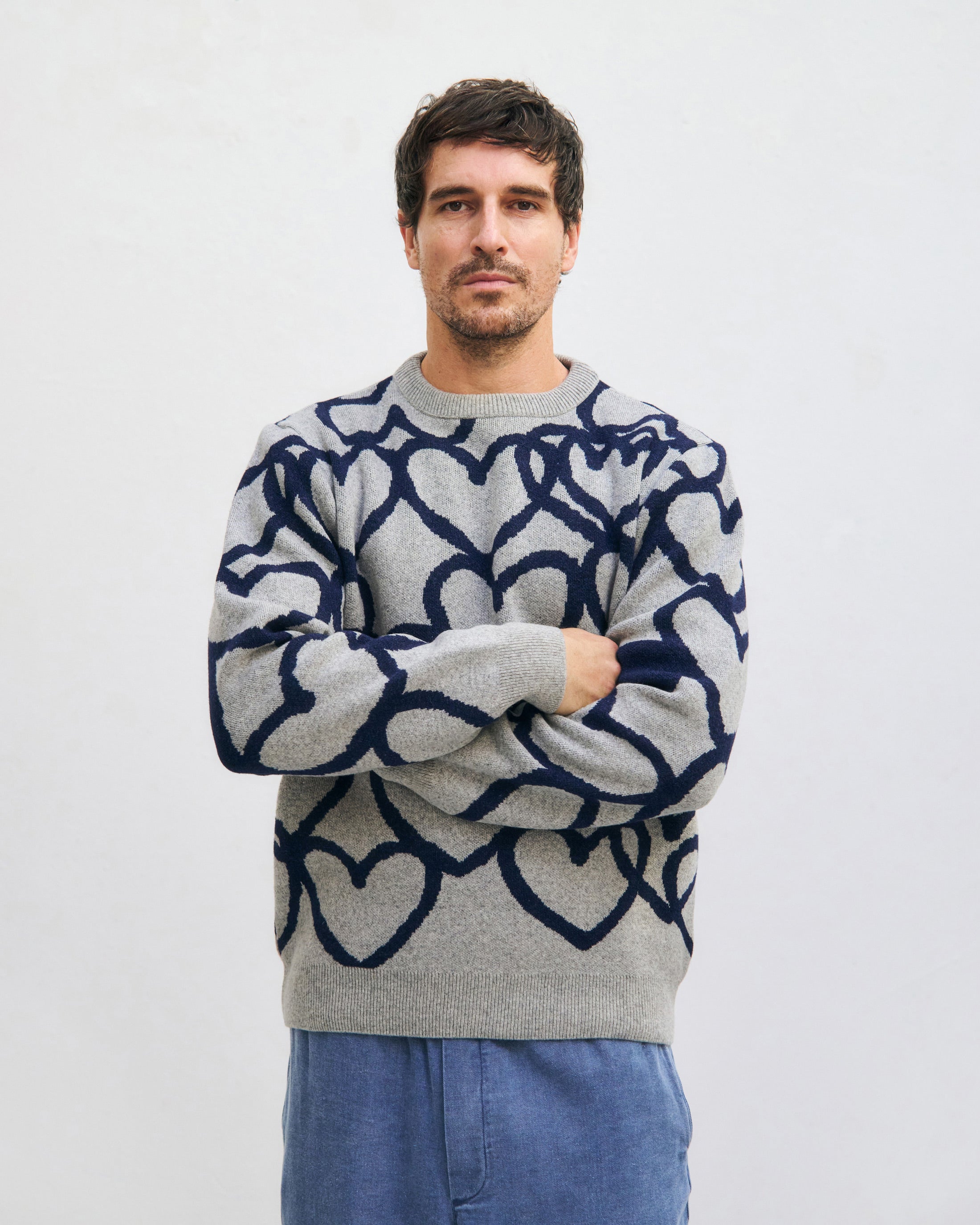 Affection Knit Sweatshirt Recycled Wool - Light Grey