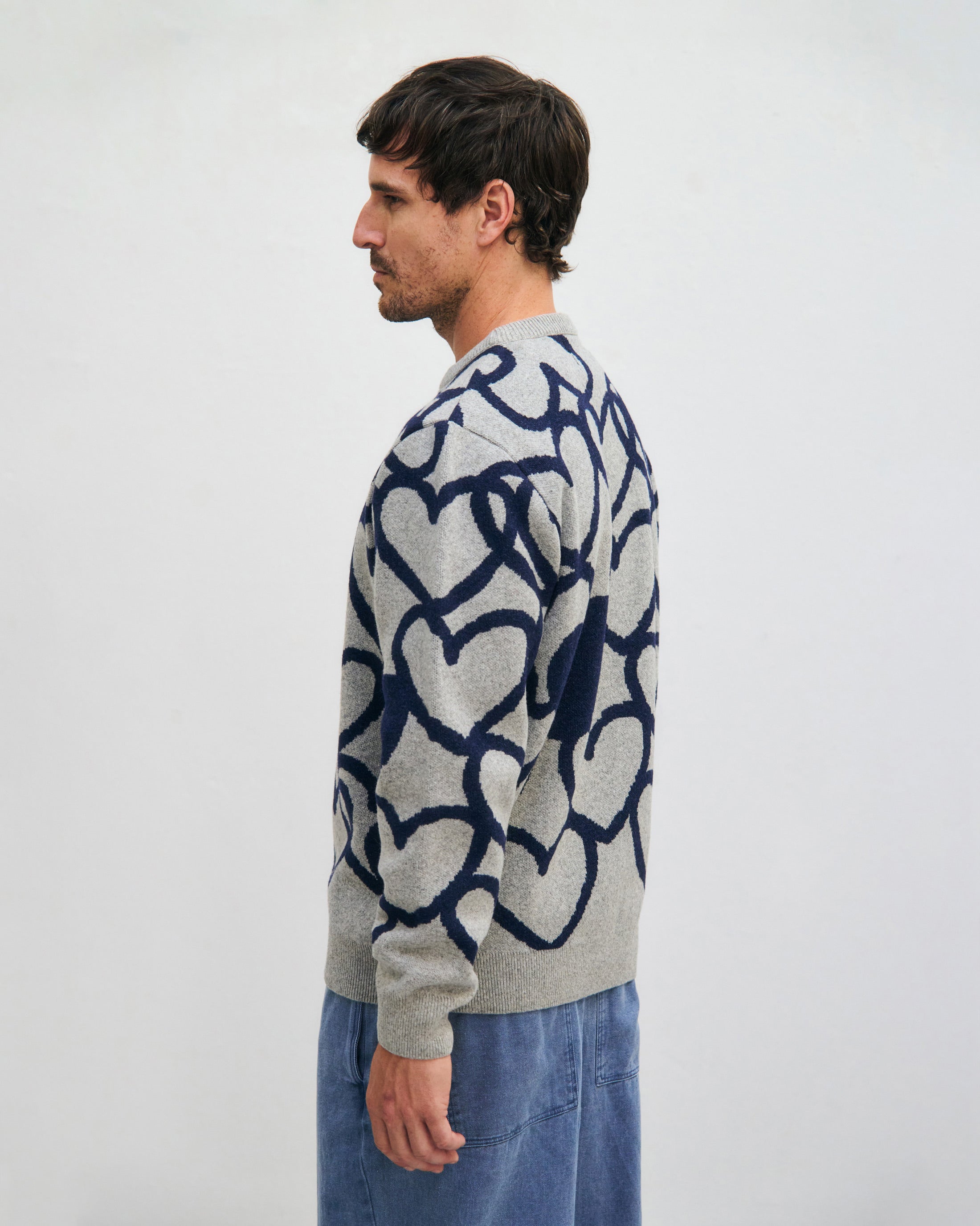 Affection Knit Sweatshirt Recycled Wool - Light Grey