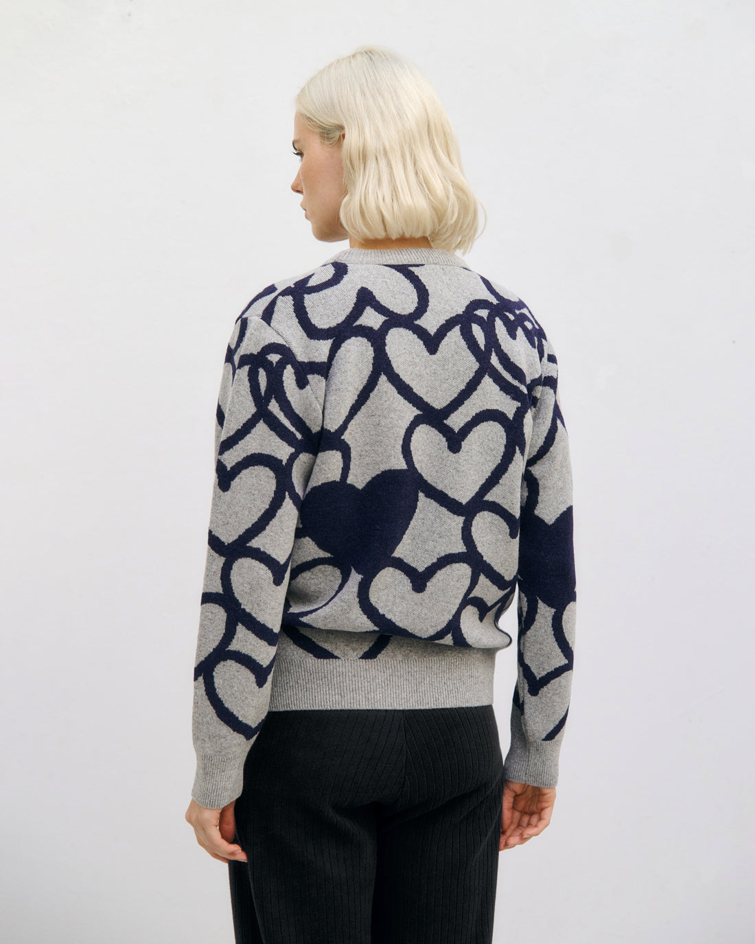 Affection Knit Sweatshirt Recycled Wool - Light Grey