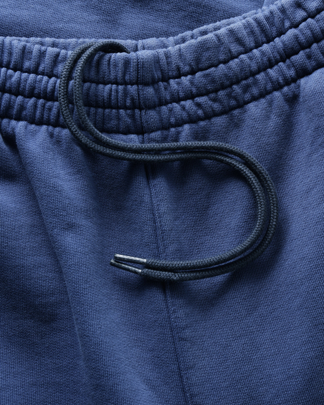 Wide sweatpants with pleats organic cotton - blue