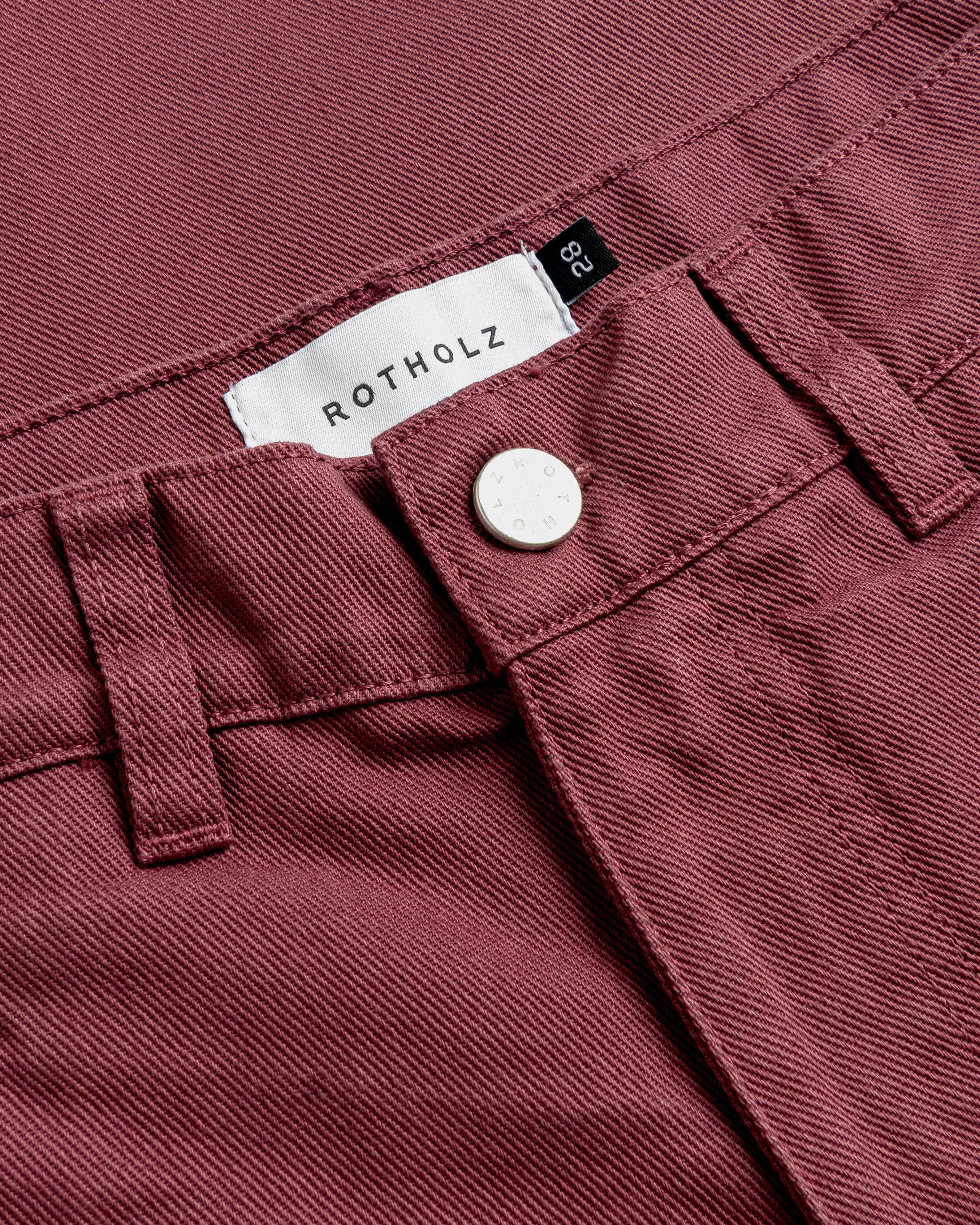 Barrel-Leg Pant Organic Cotton - Red