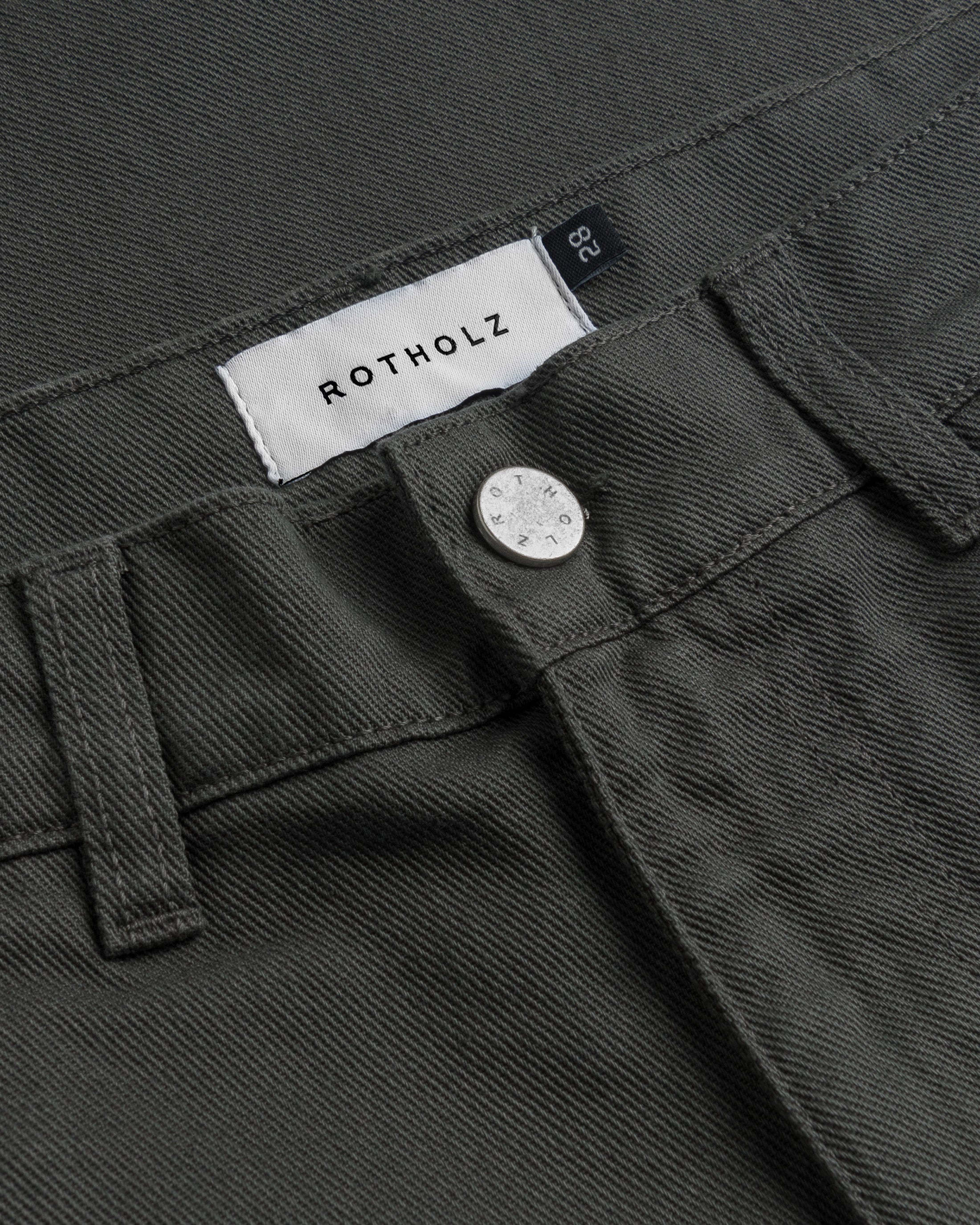Barrel-Leg Trousers Organic Cotton - Grey