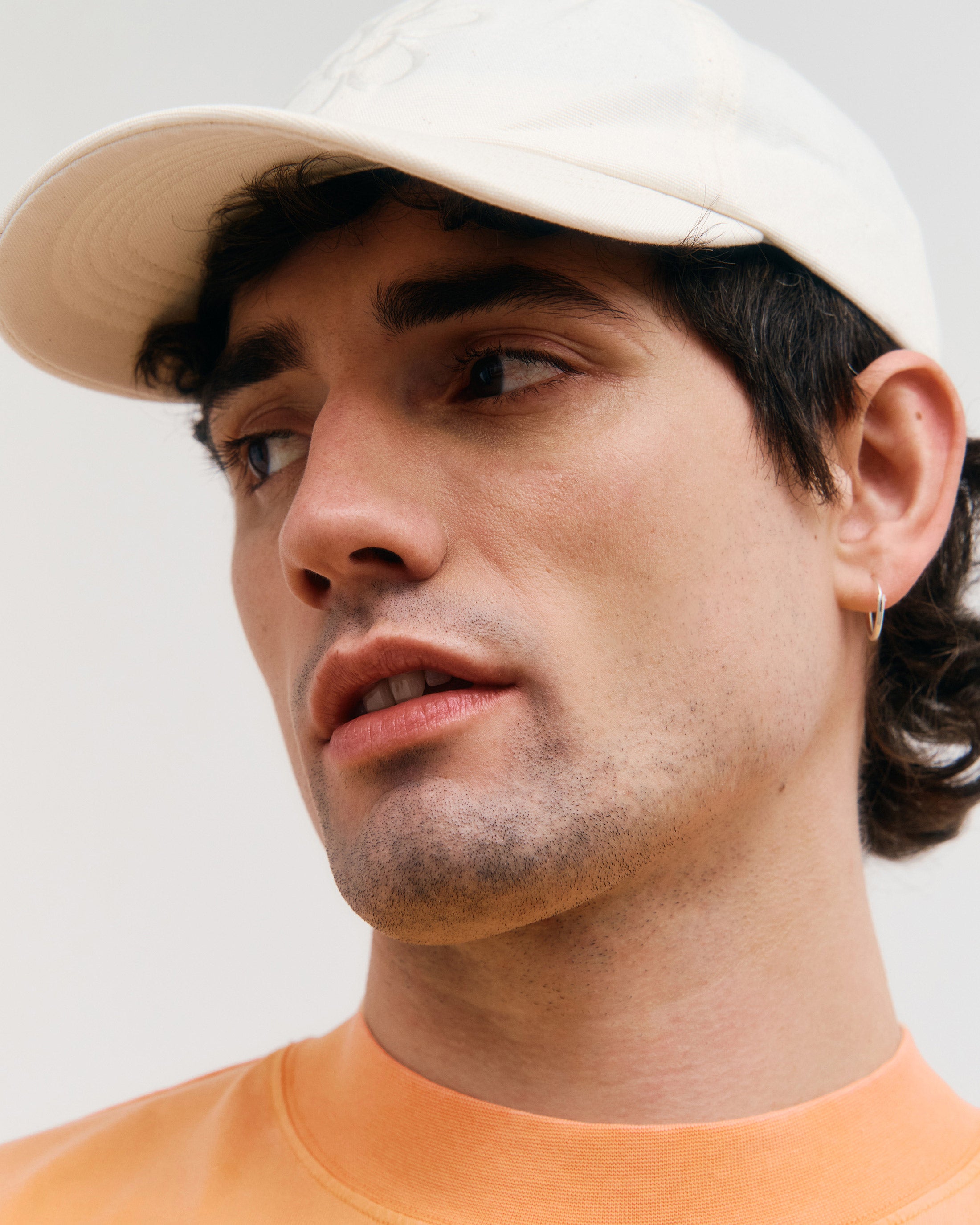 Flower Classic Cap Bio Baumwolle - Weiß