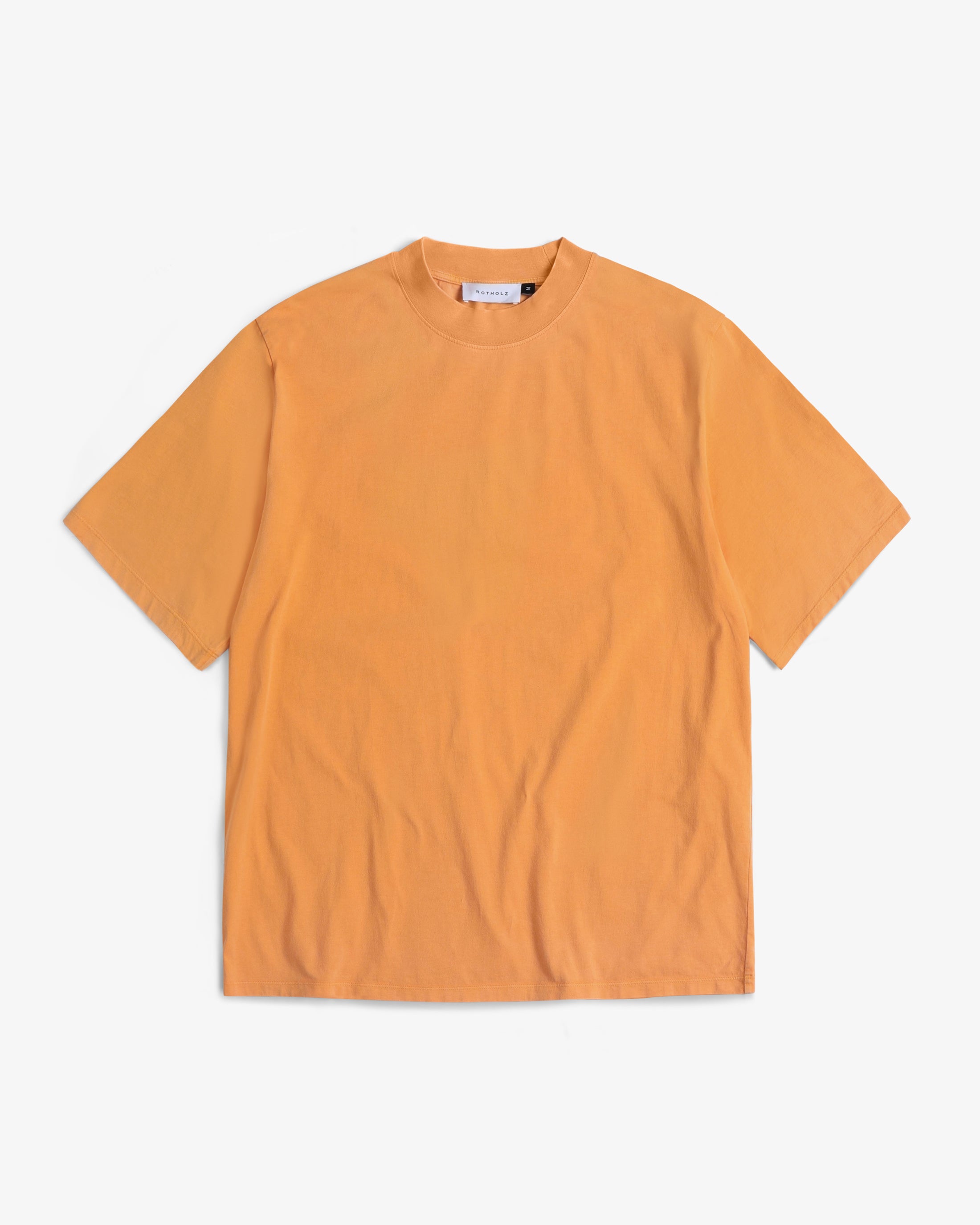 T-Shirt with Wide Collar - Orange