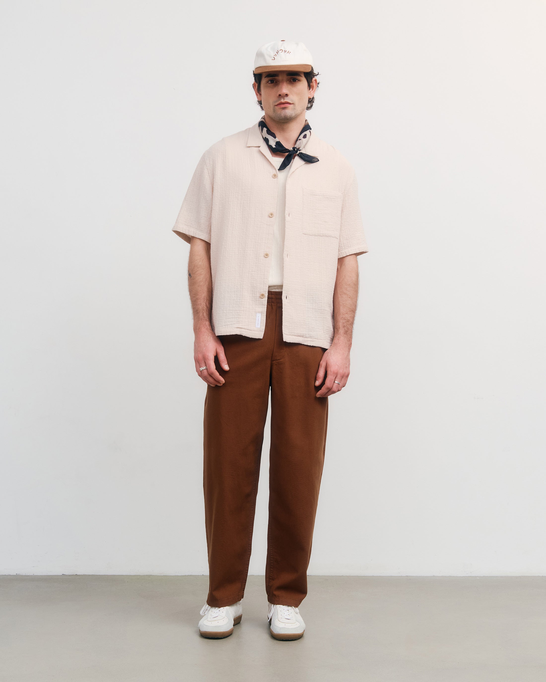 Structured Bowling Shirt Organic Cotton - Grey