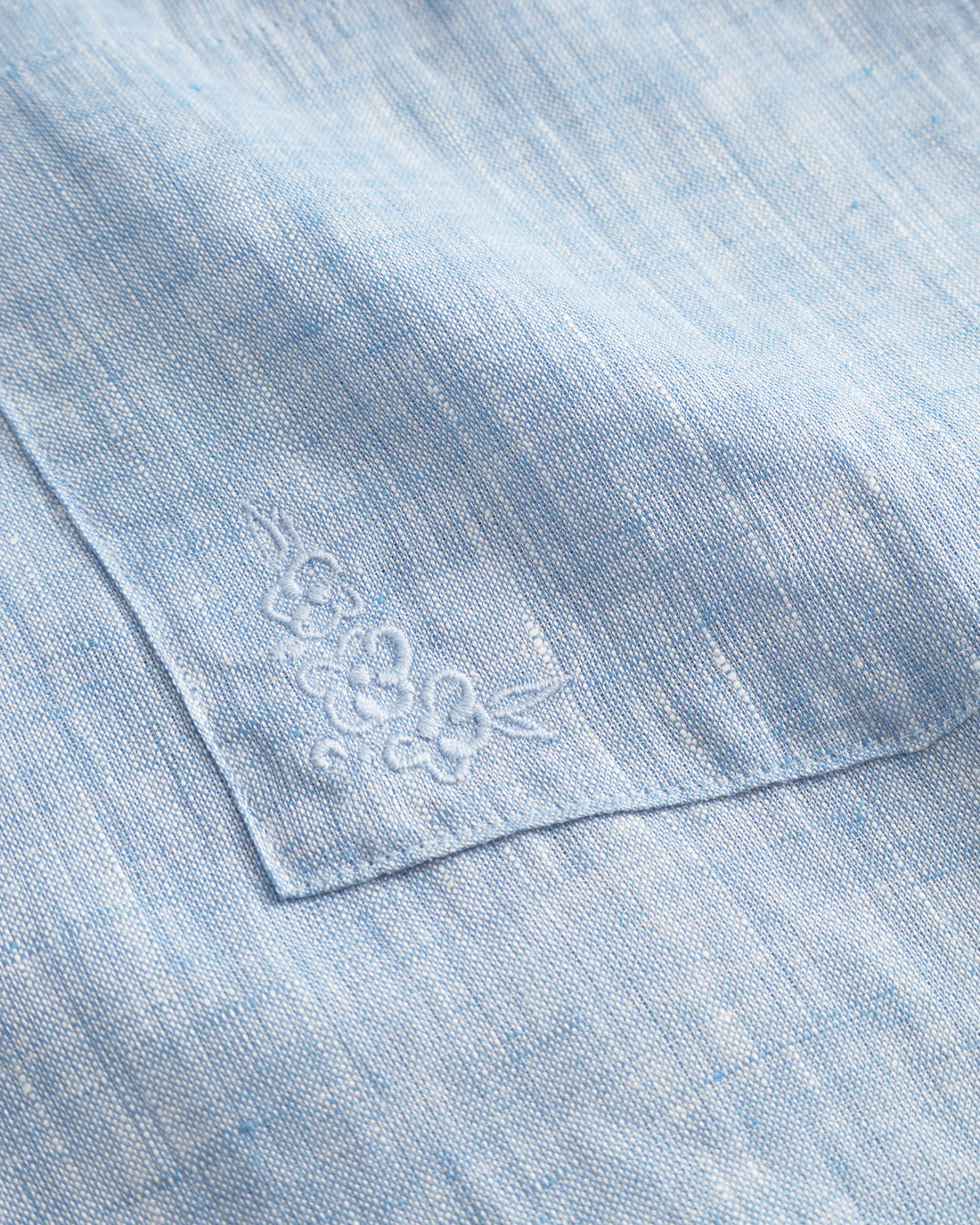 Bowling Shirt Organic Cotton - Light Blue