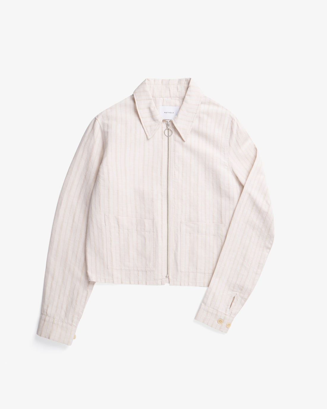 Short jacket linen mix - cream