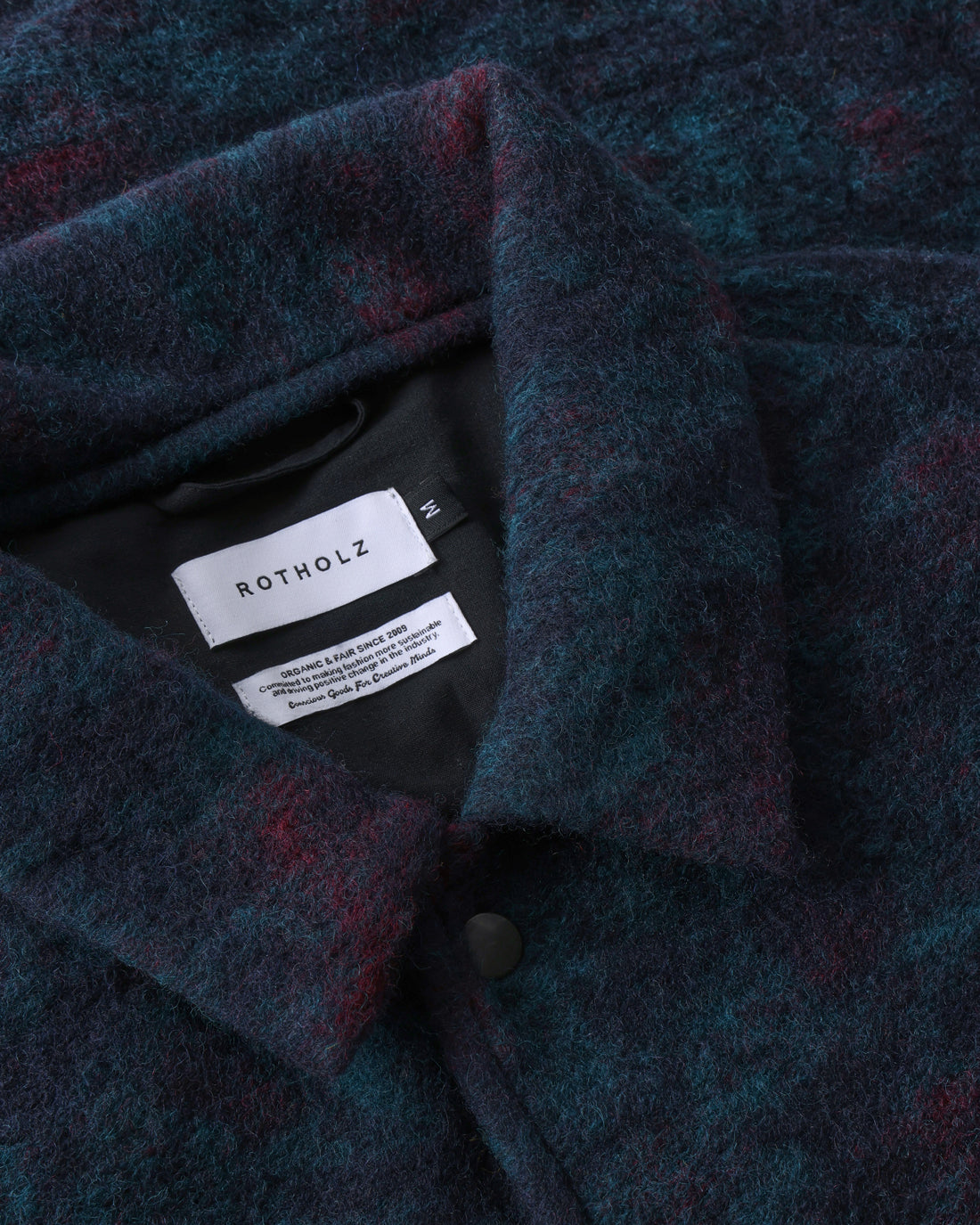 Workwear Jacket Organic Wool Blend - Blue Melange