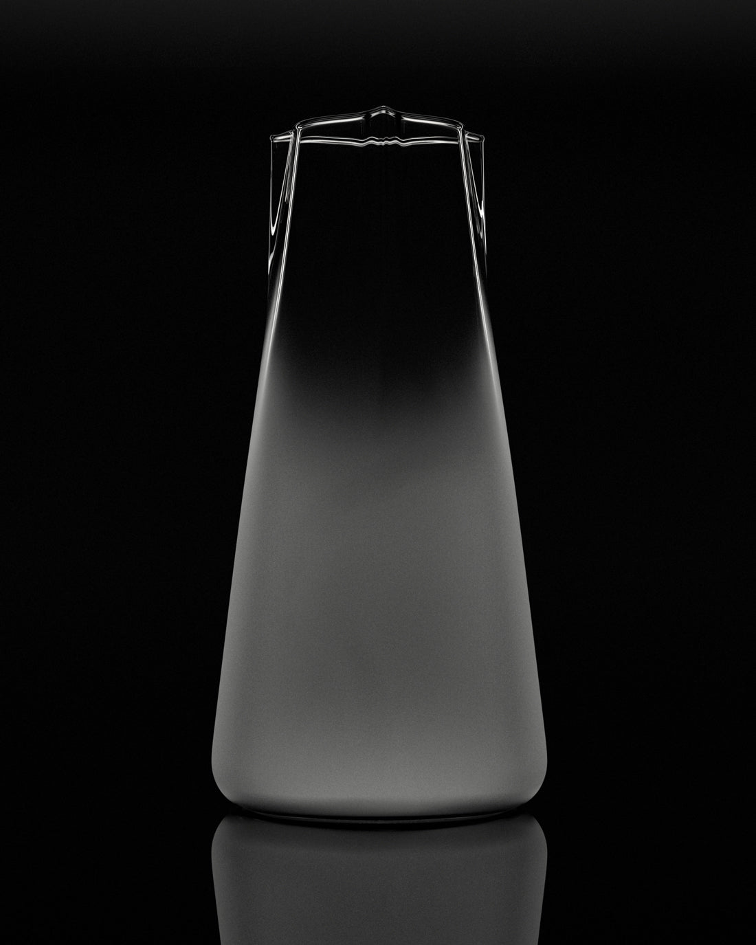 BOROSILICATE GLASS CARAF 1 L – TRANSPARENT FADE