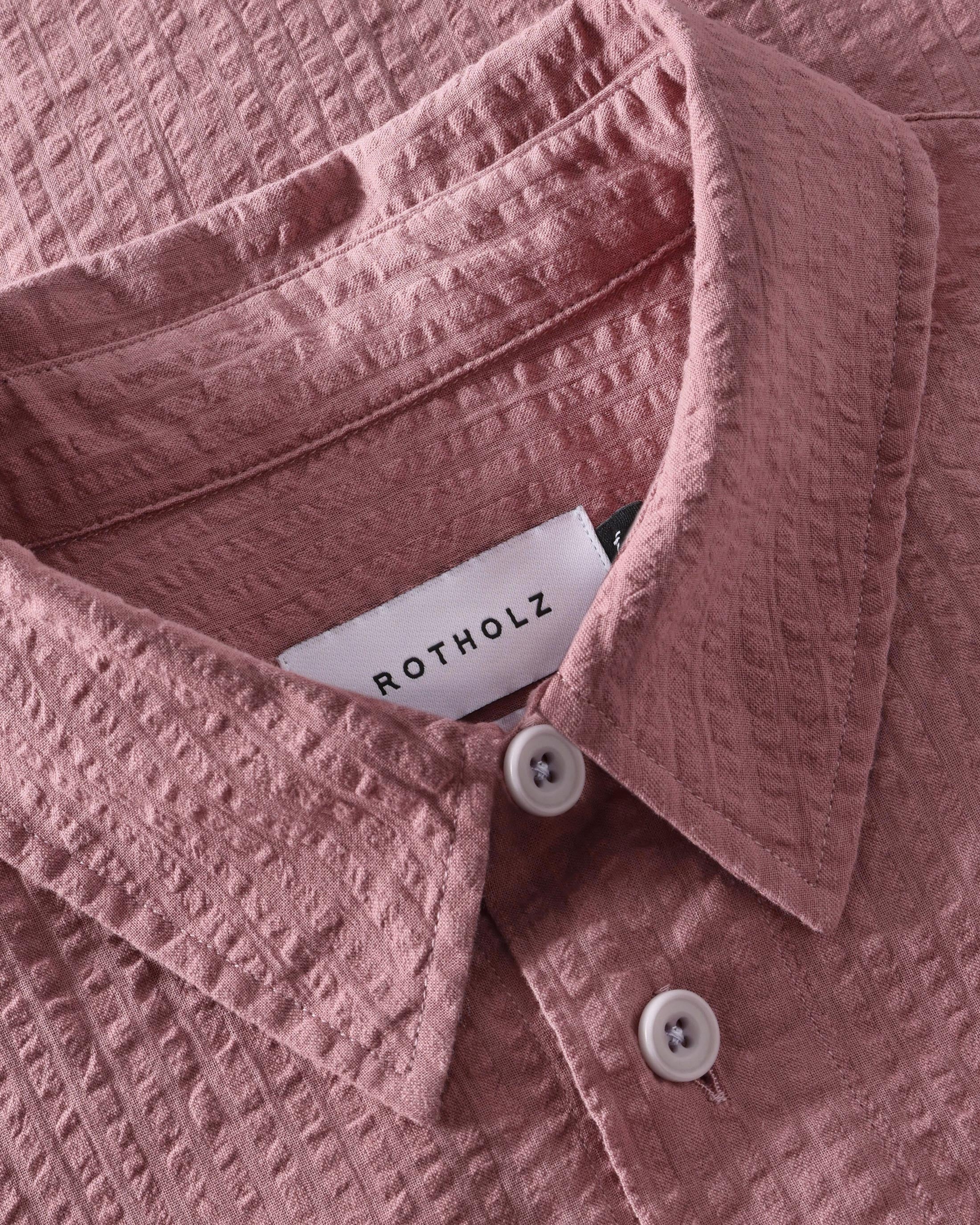 Seersucker Hemd Bio Baumwolle - Pink