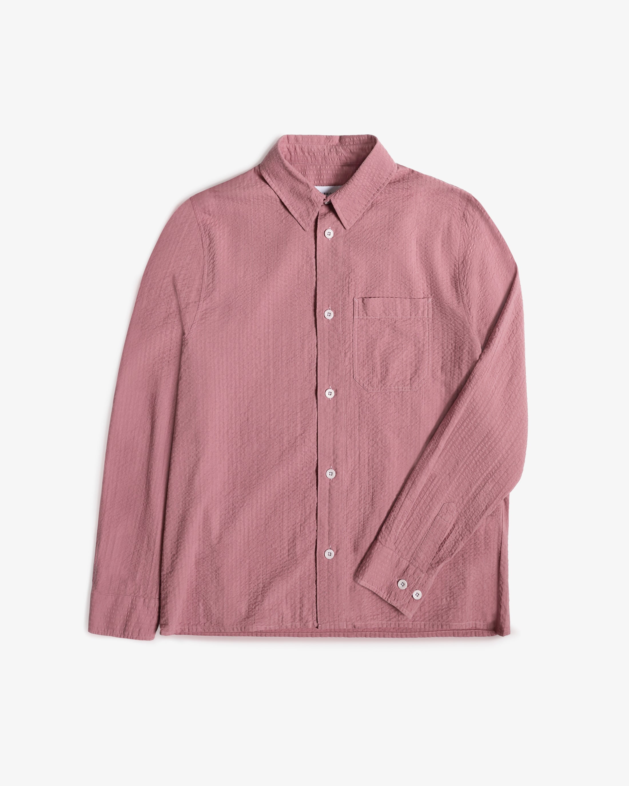 Seersucker Hemd Bio Baumwolle - Pink