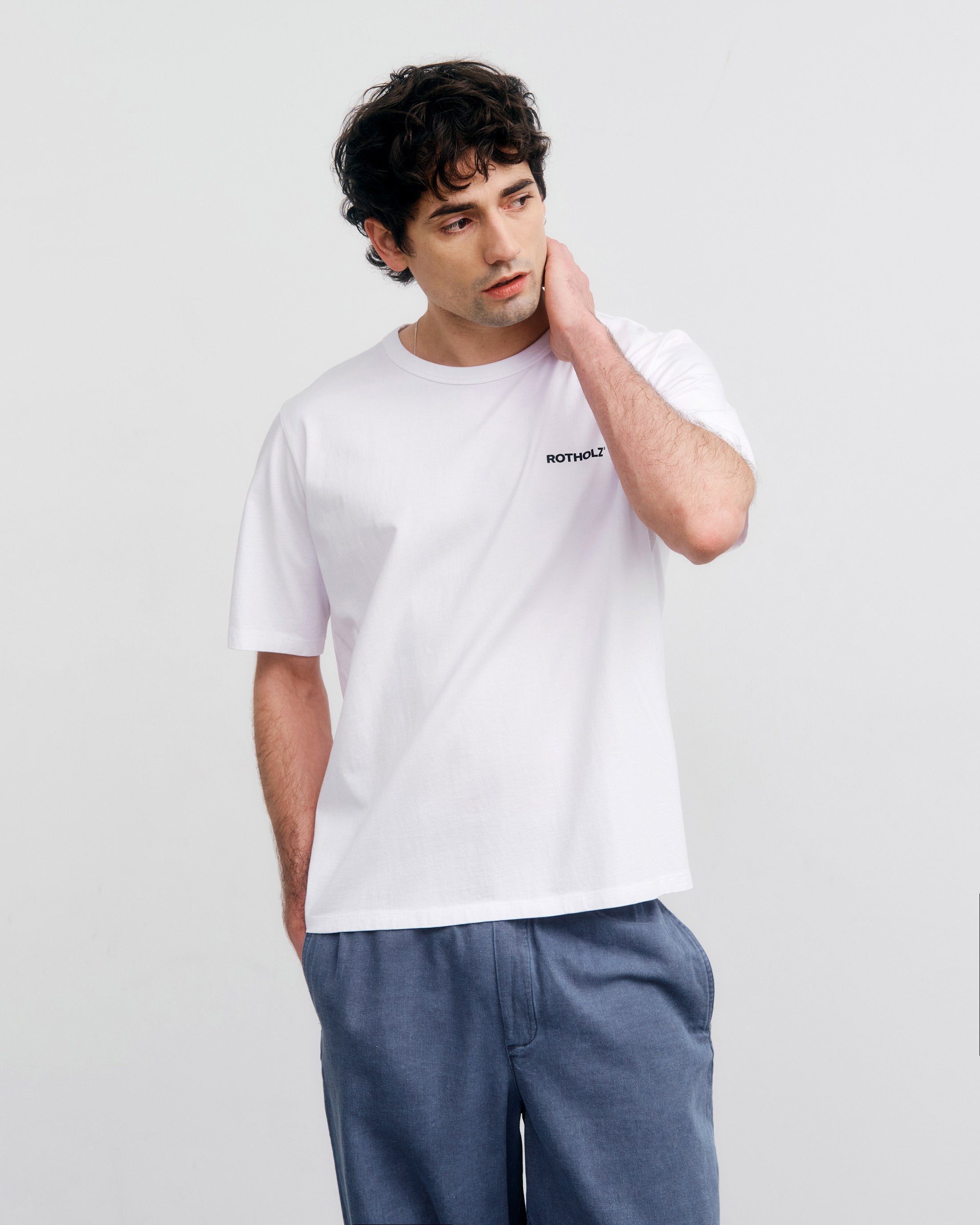 Cherry Print T-Shirt Bio Baumwolle - Weiß