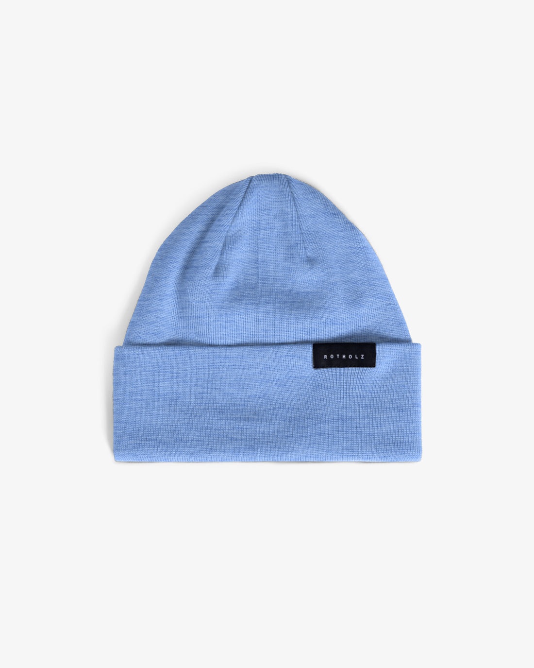 Classic Merino Wool Beanie - Light Blue