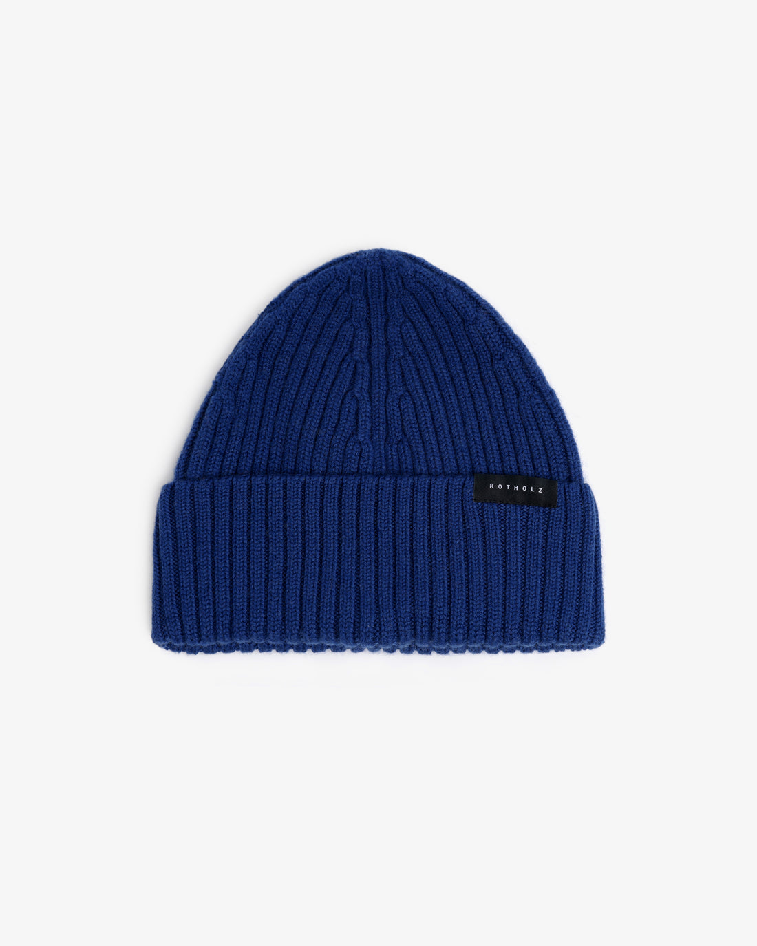 Classic Merino Wool Ribbed Beanie - Royal Blue