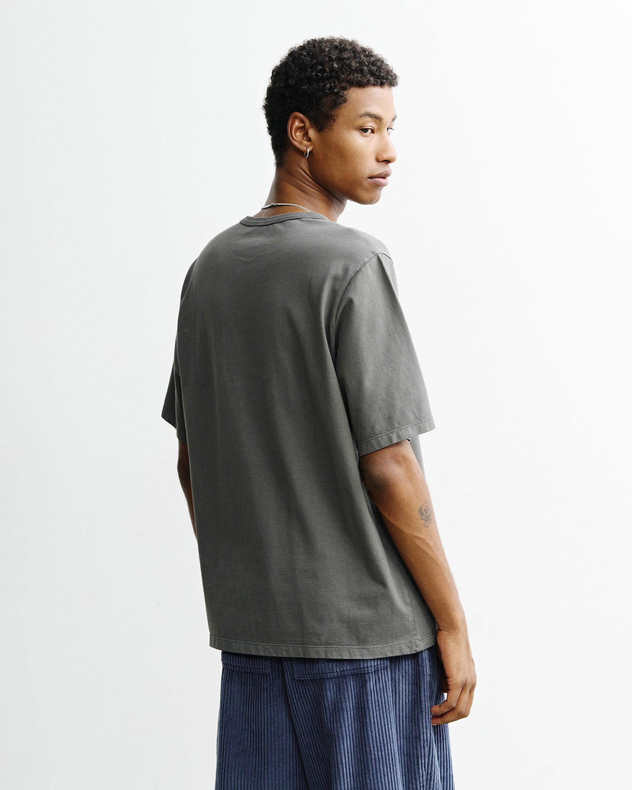 Piqué T-Shirt Organic Cotton - Grey