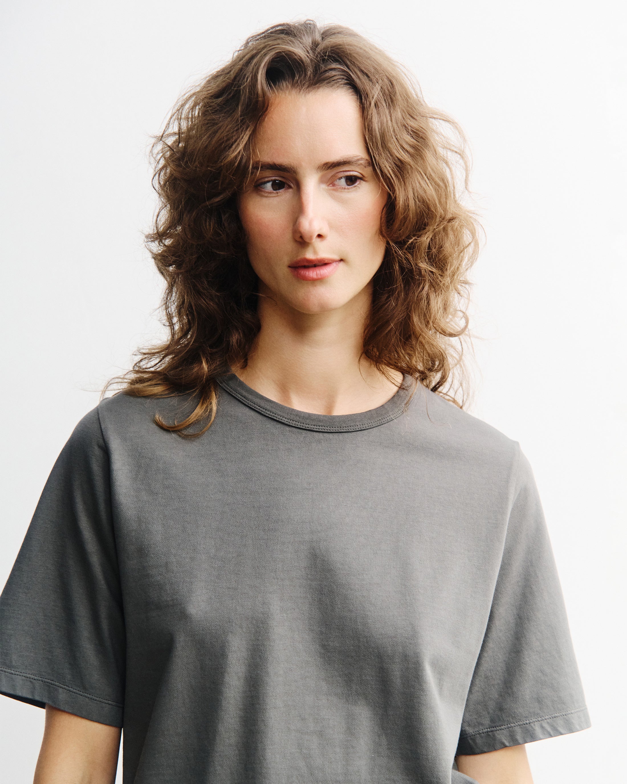 Piqué T-Shirt Organic Cotton - Grey