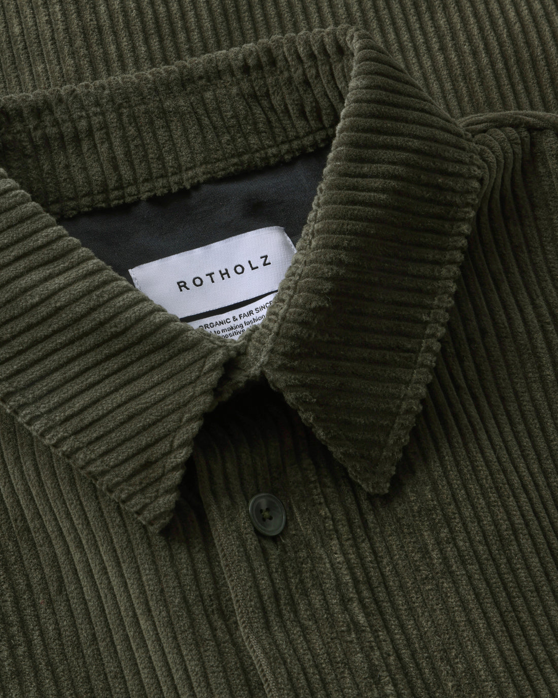 Corduroy Shirt Organic Cotton - Dark Green