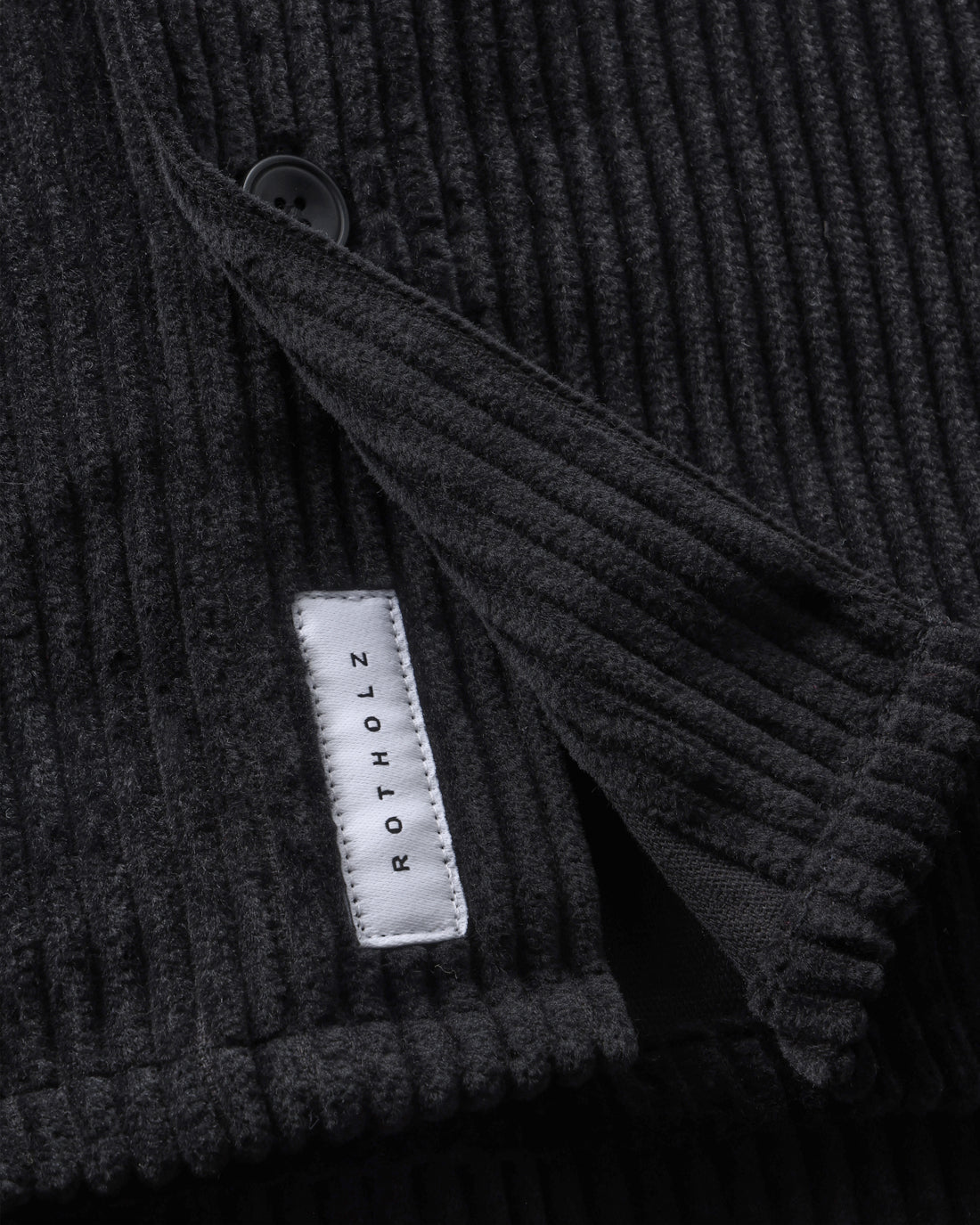 Corduroy Shirt Organic Cotton - Black