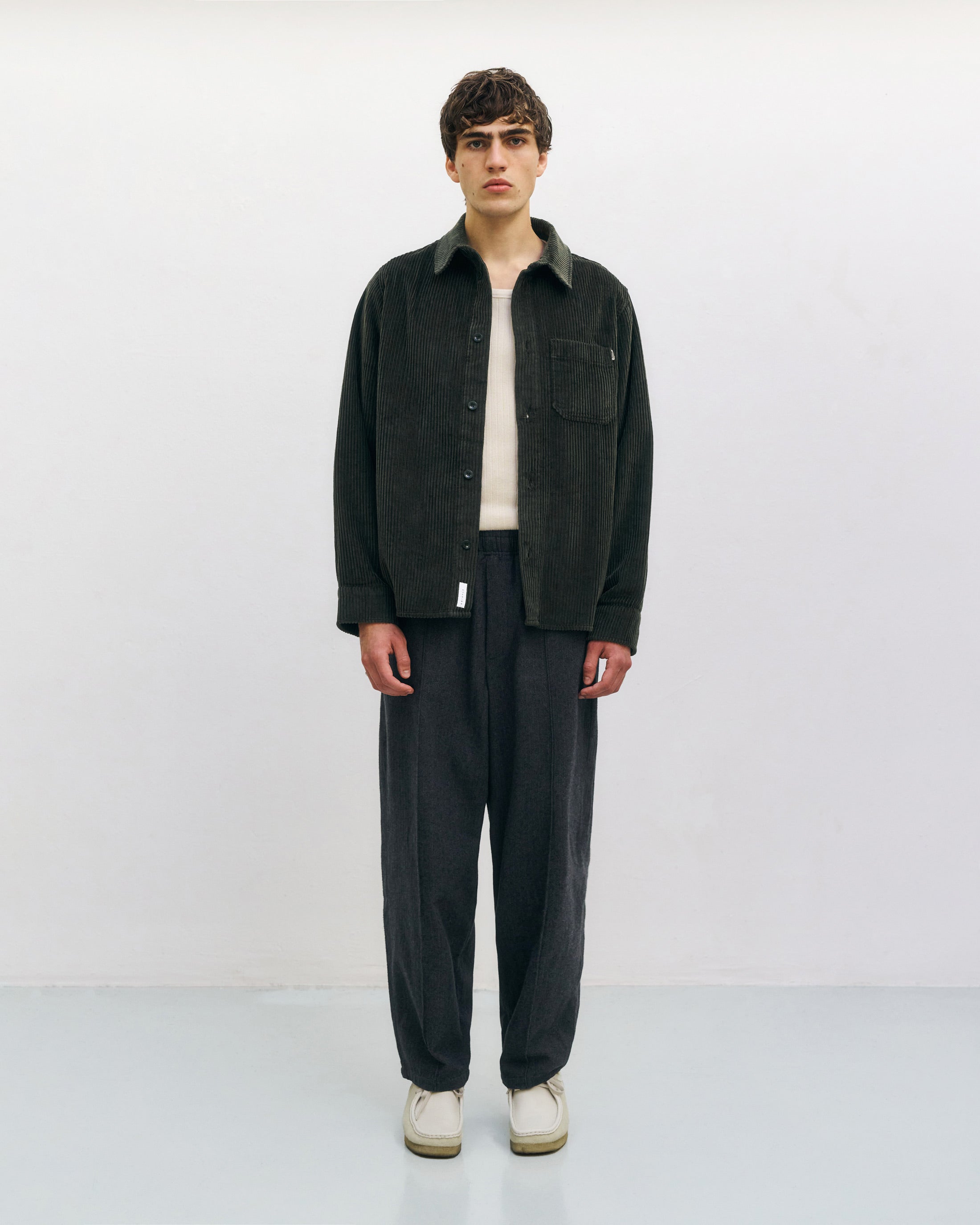 Corduroy Shirt Organic Cotton - Dark Green