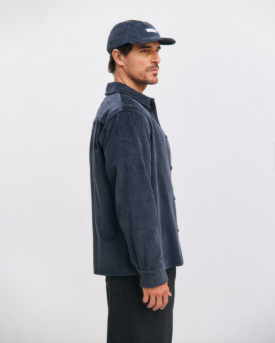 Corduroy Shirt Organic Cotton - Blue