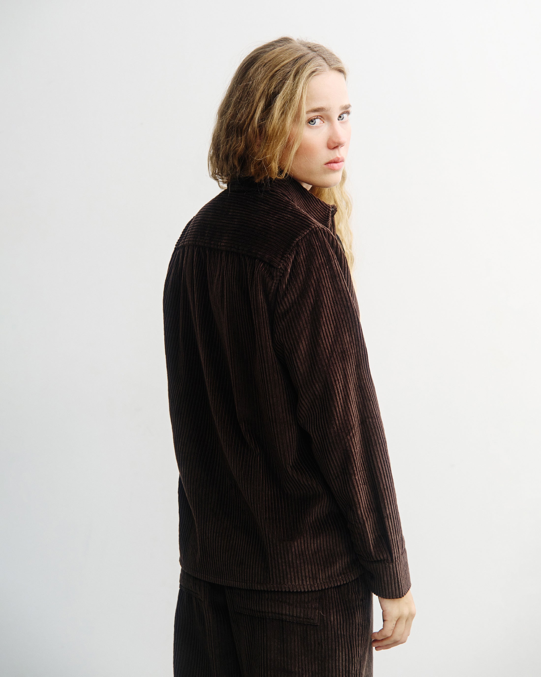 Corduroy Shirt Organic Cotton - Brown