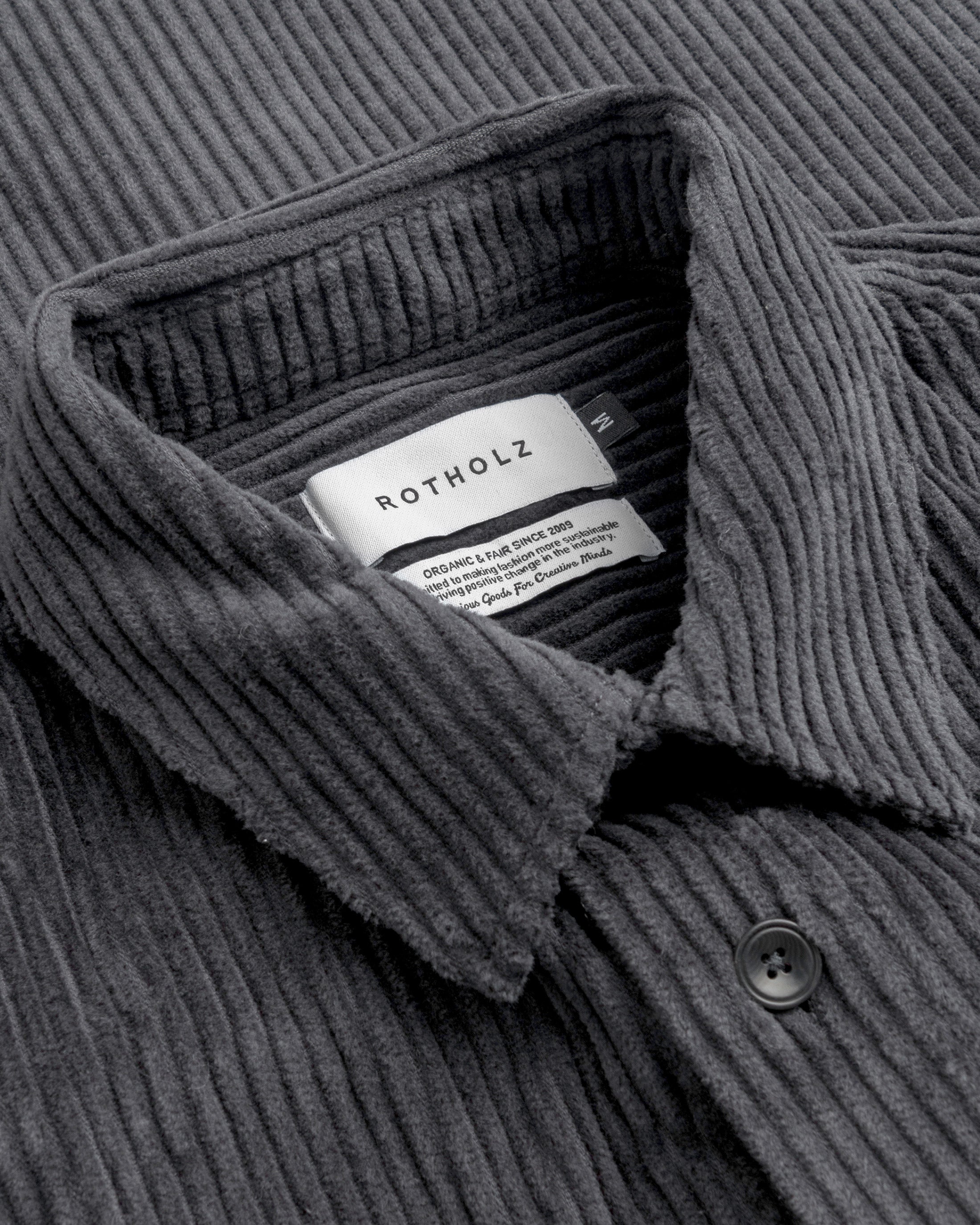 Corduroy Shirt Organic Cotton - Anthracite