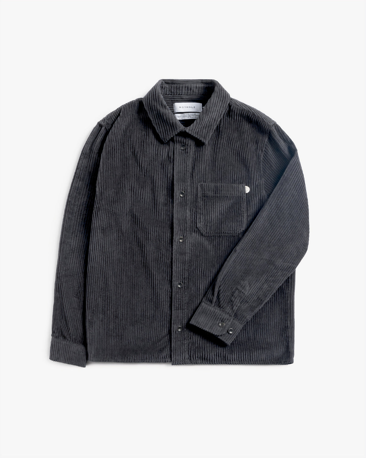 Corduroy Shirt Organic Cotton - Anthracite