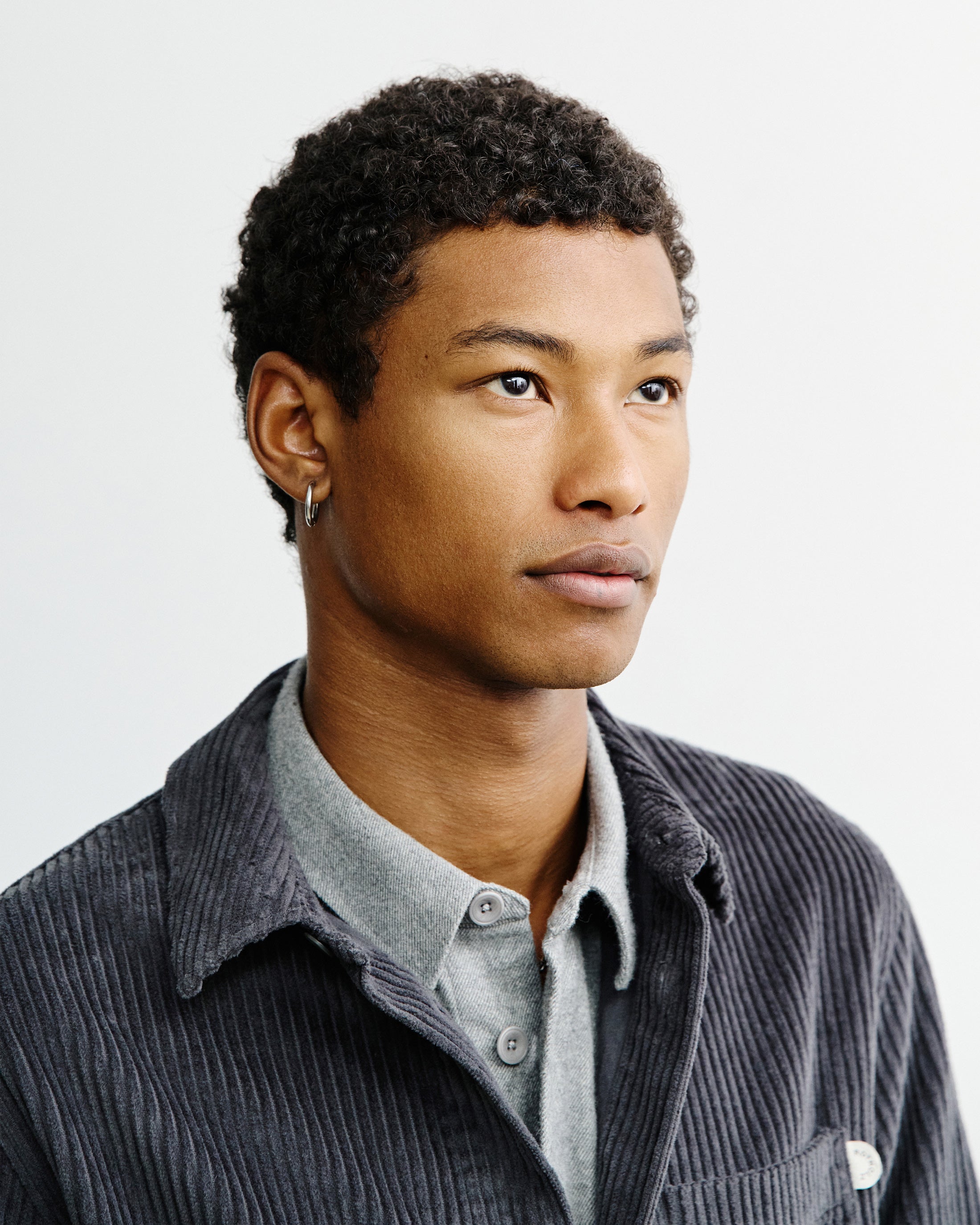 Cord Shirt Organic Cotton - Anthracite