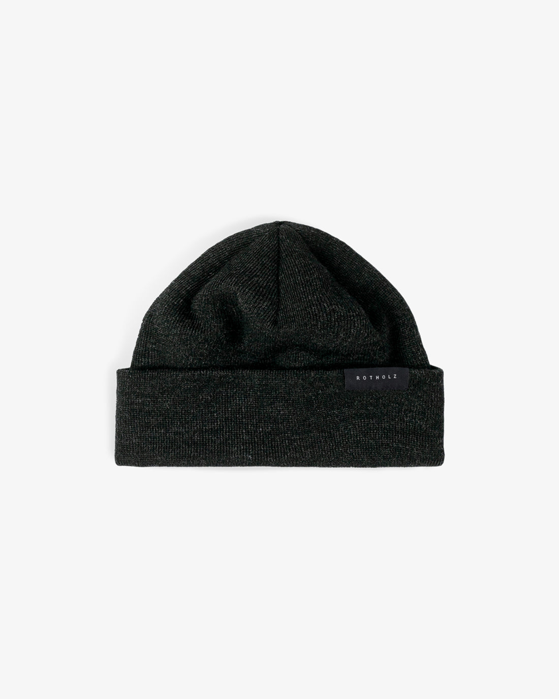 Short beanie made of fine merino wool - anthracite