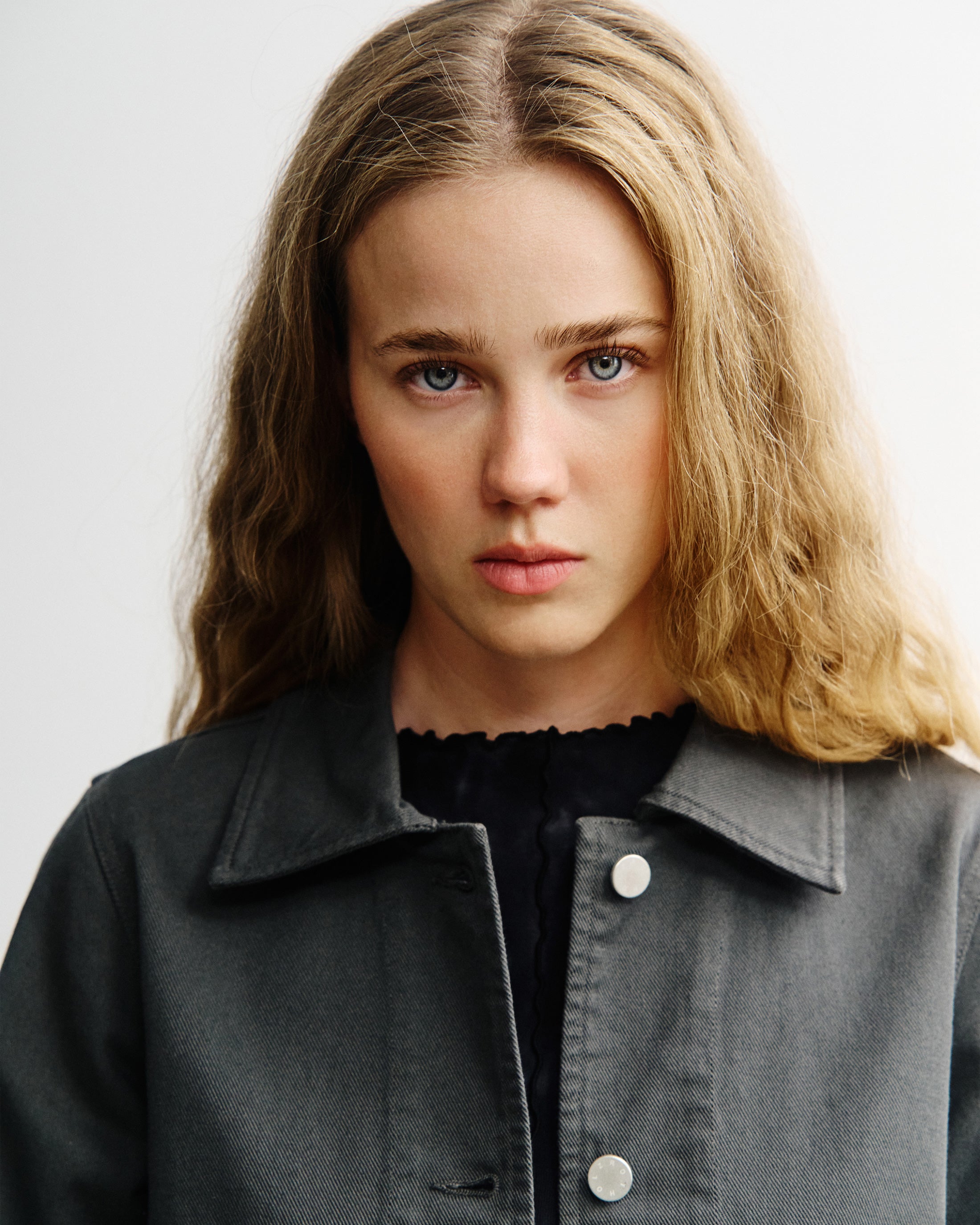 Short Jacket Organic Cotton - Grey