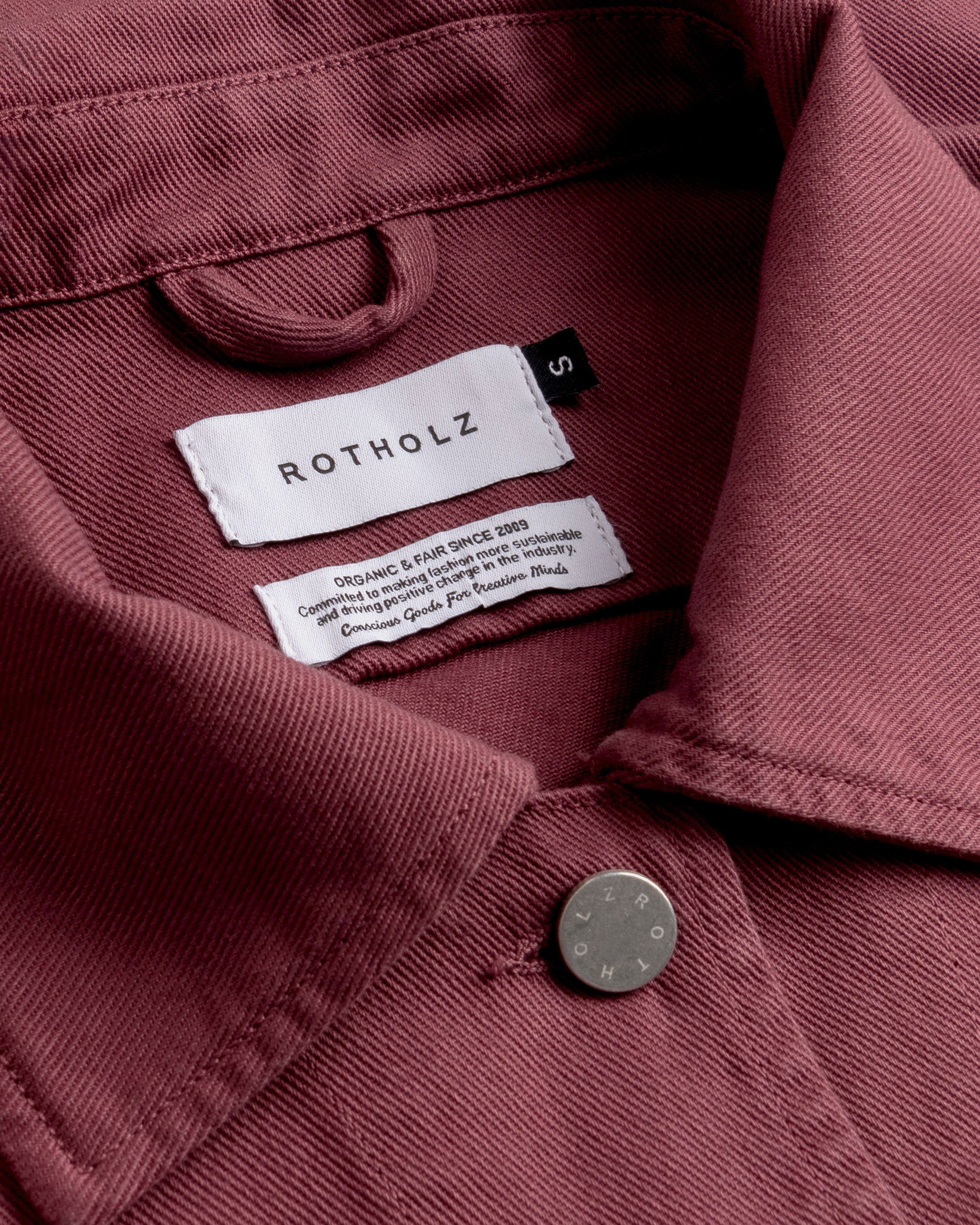 Cropped Jacket Organic Cotton - Red