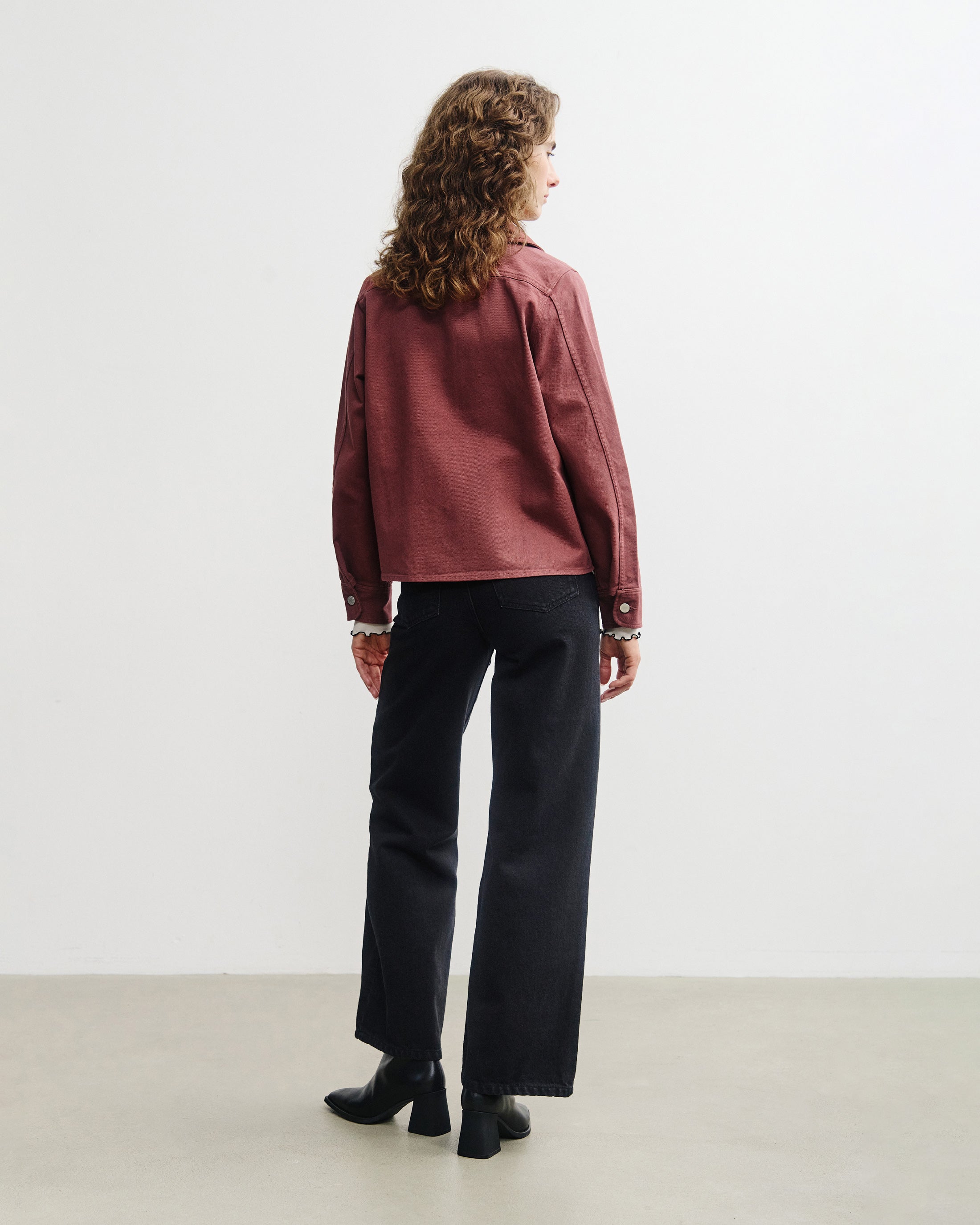 Short Jacket Organic Cotton - Red