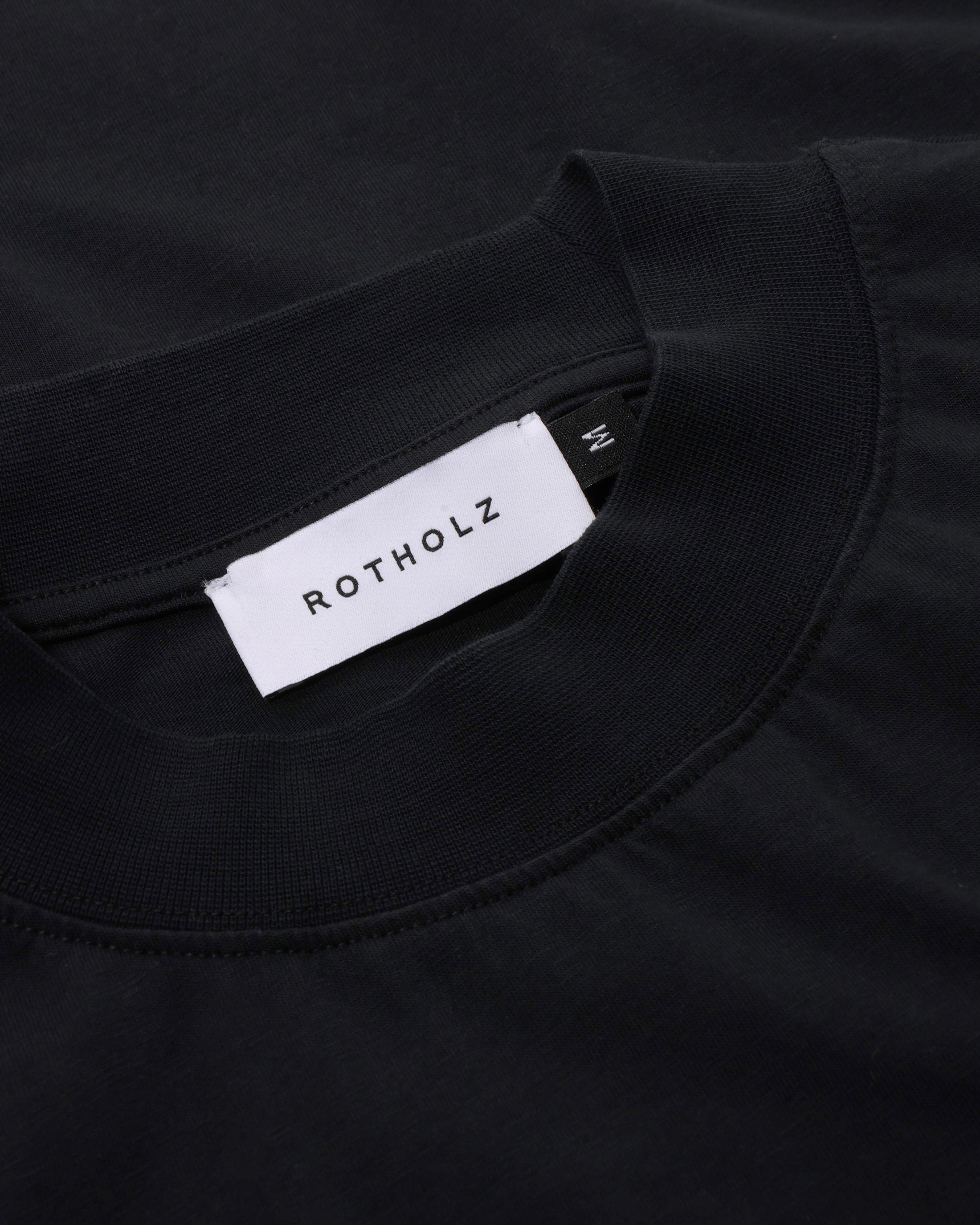 Cropped T-Shirt Organic Cotton - Black