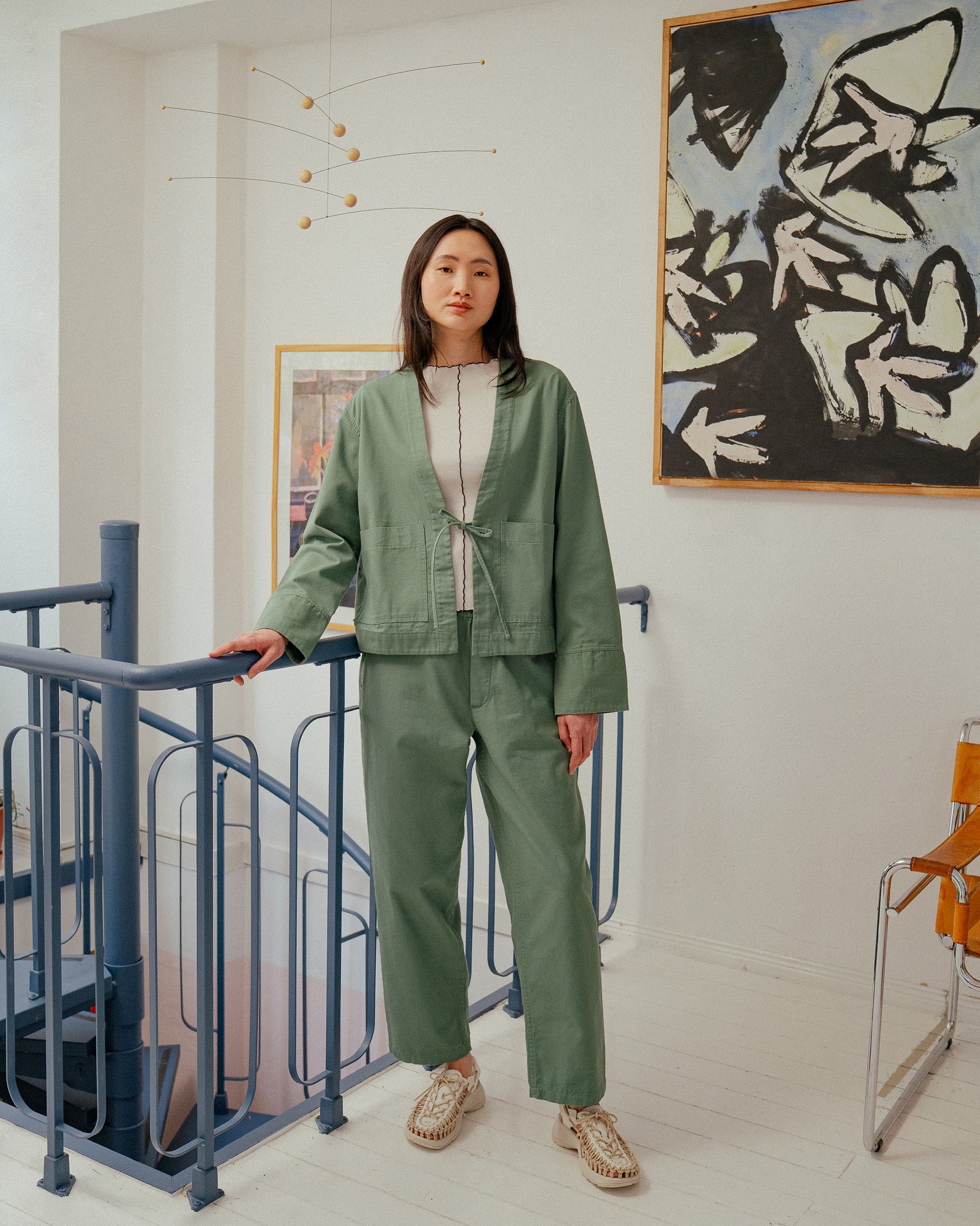 Kimono Jacket Organic Cotton - Green