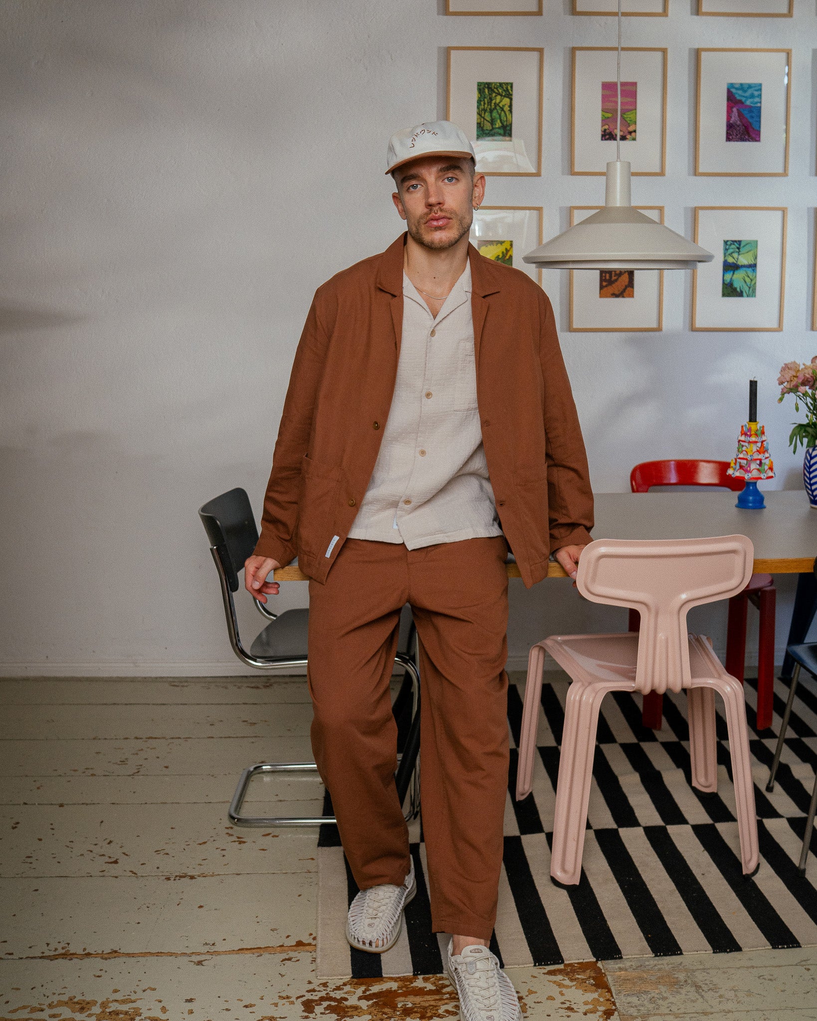 Wide Pant Organic Cotton - Hazel Brown