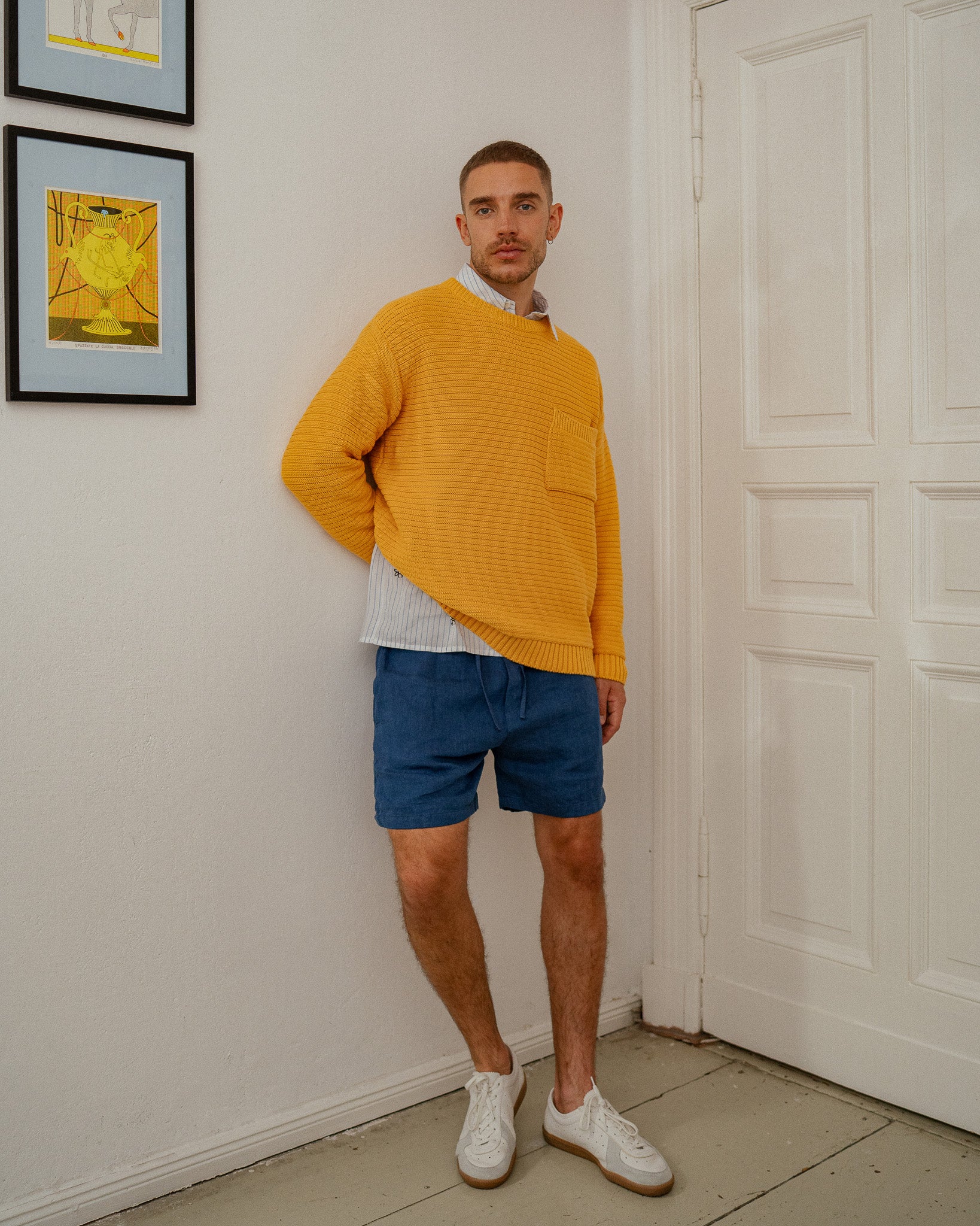 Organic Cotton Shorts - Blue