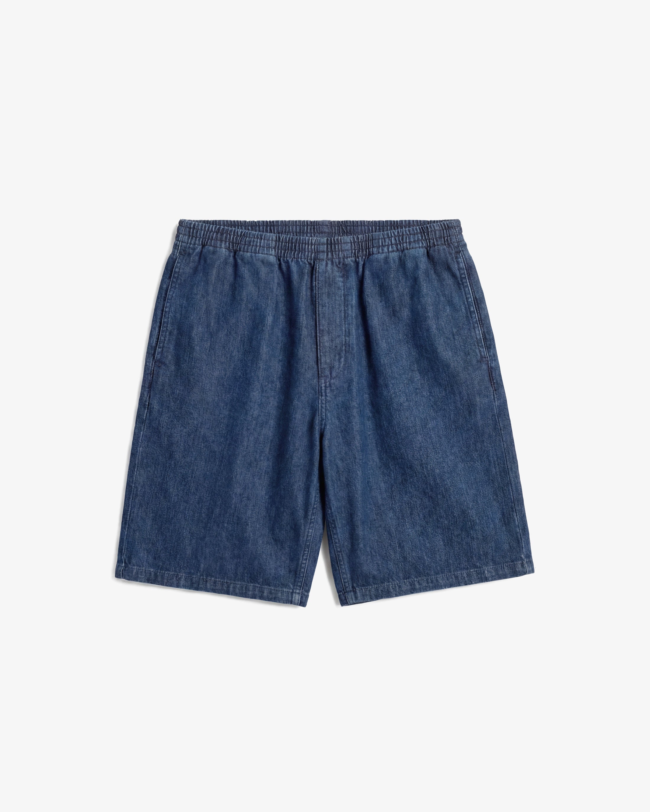 Wide Denim Shorts Recycled Cotton – Blue