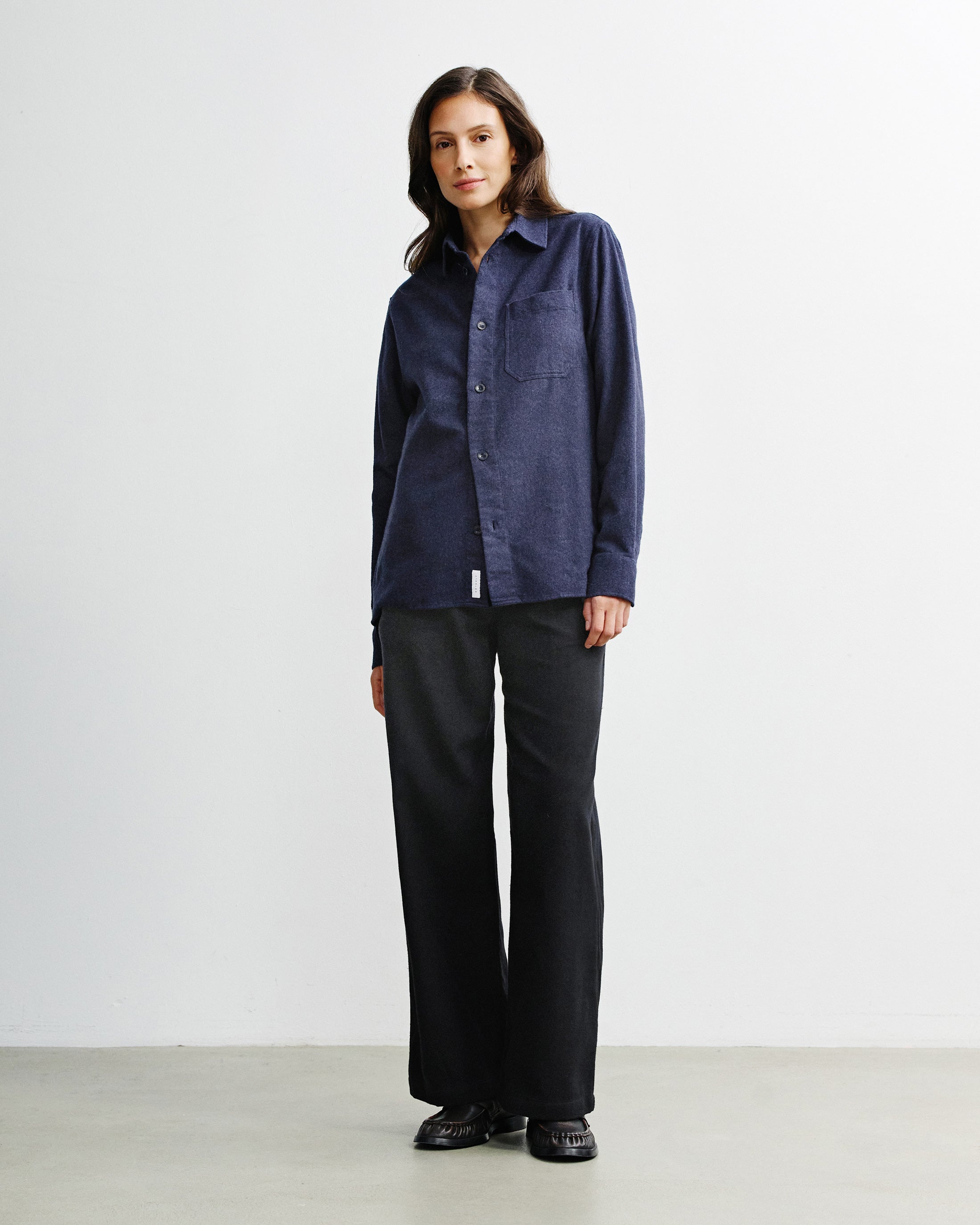 Flannel Shirt Organic Cotton - Blue