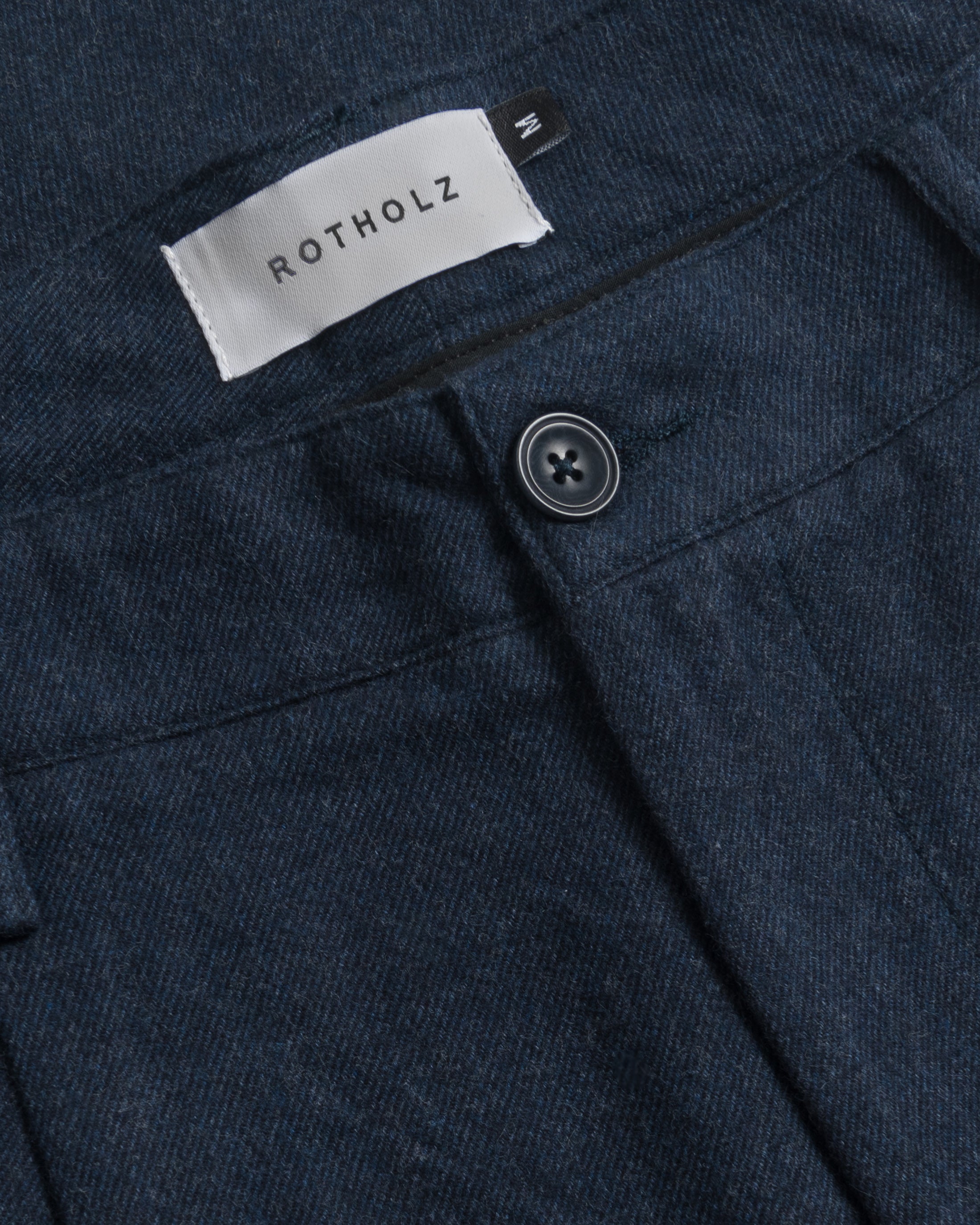 Everyday Flannel Trousers Organic Cotton - Dark Blue