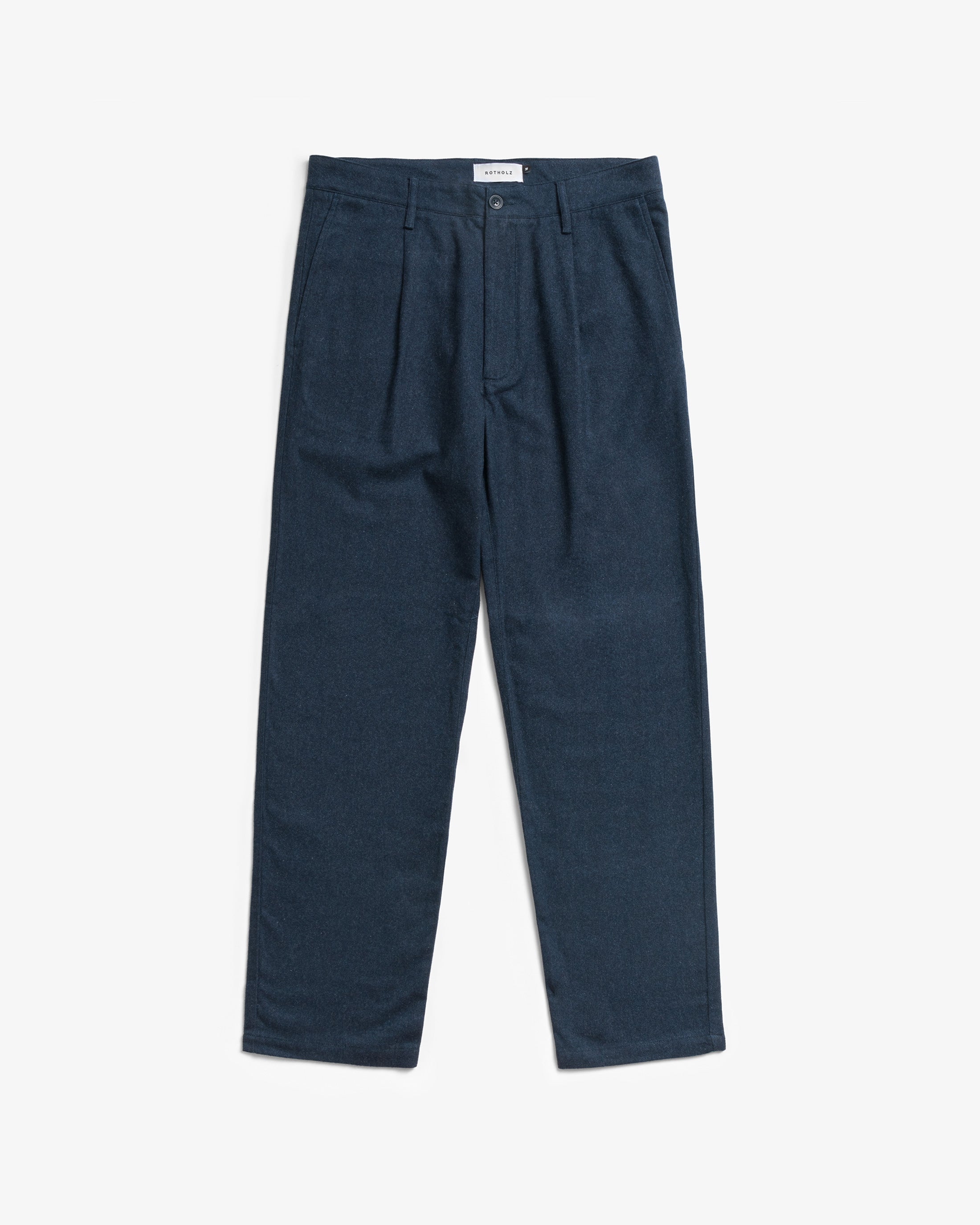 Everyday Flannel Trousers Organic Cotton - Dark Blue
