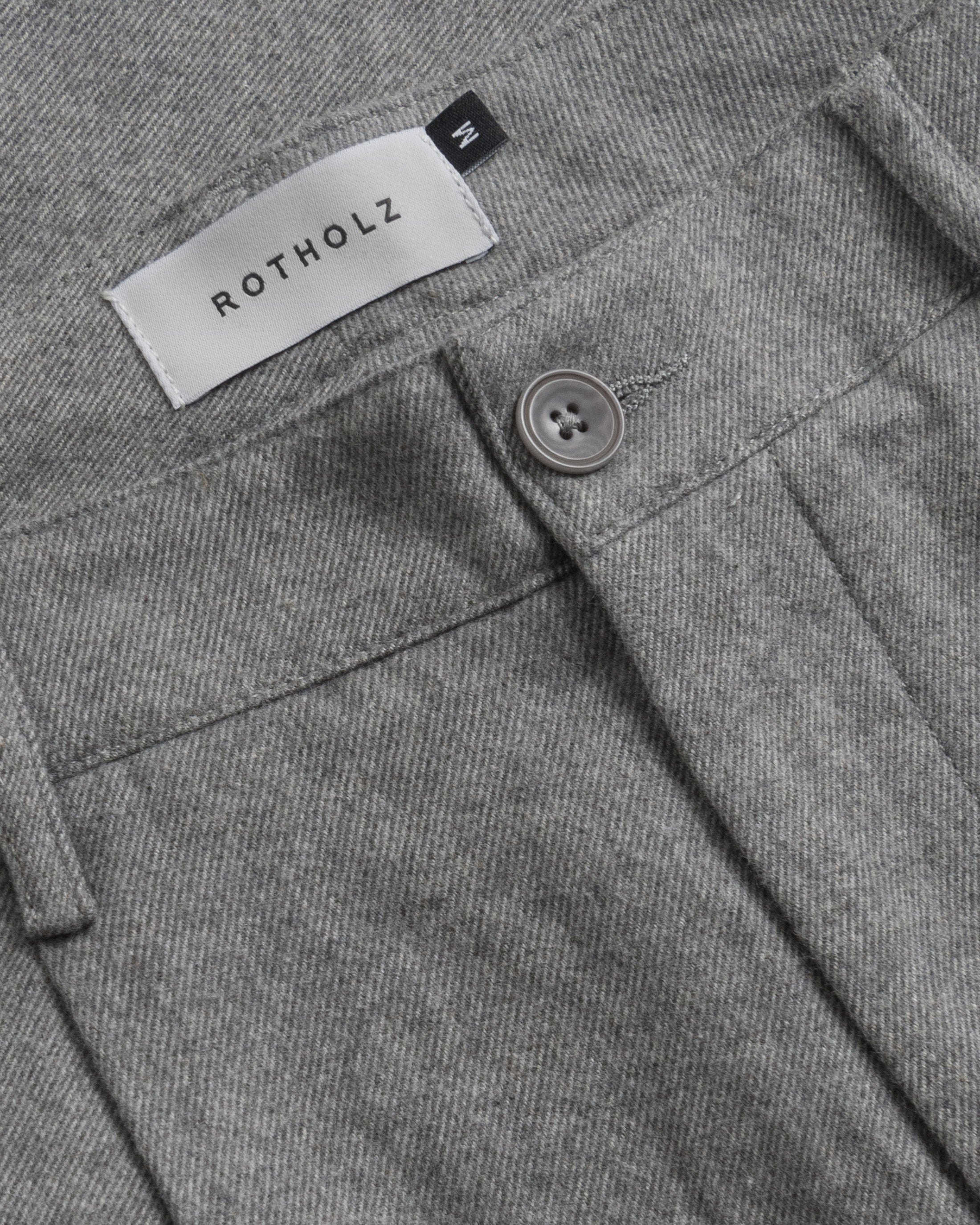 Everyday Flannel Trousers Organic Cotton - Grey