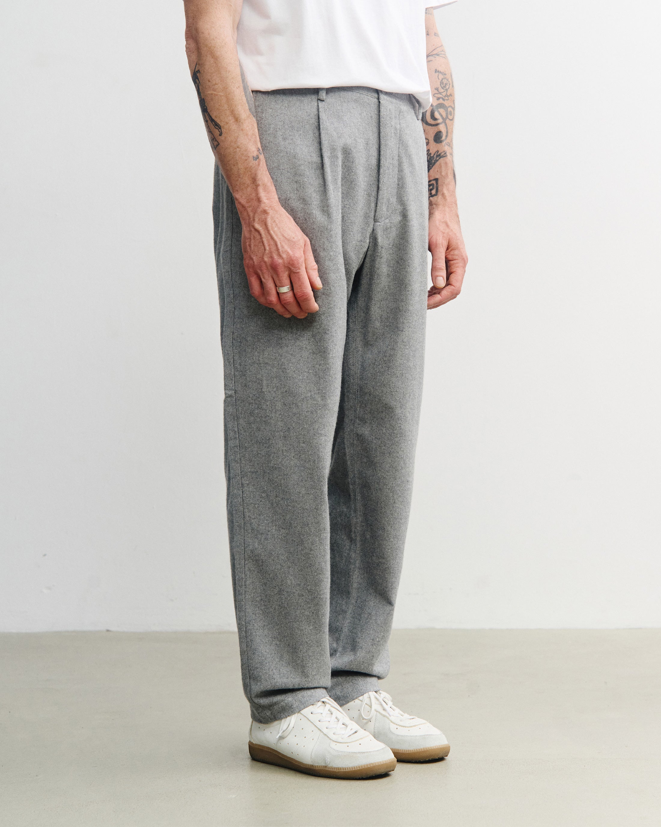 Everyday Flannel Trousers Organic Cotton - Grey