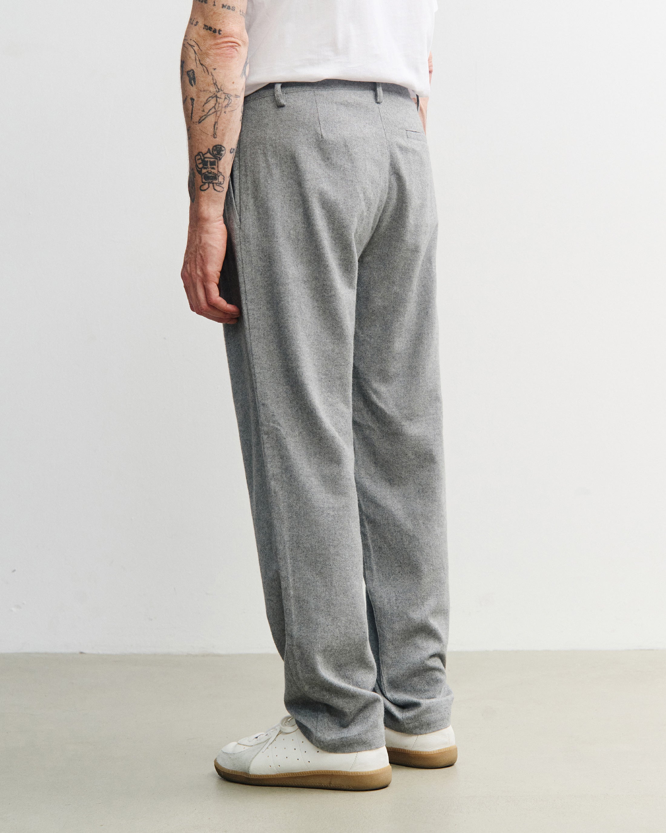 Everyday Flannel Trousers Organic Cotton - Grey