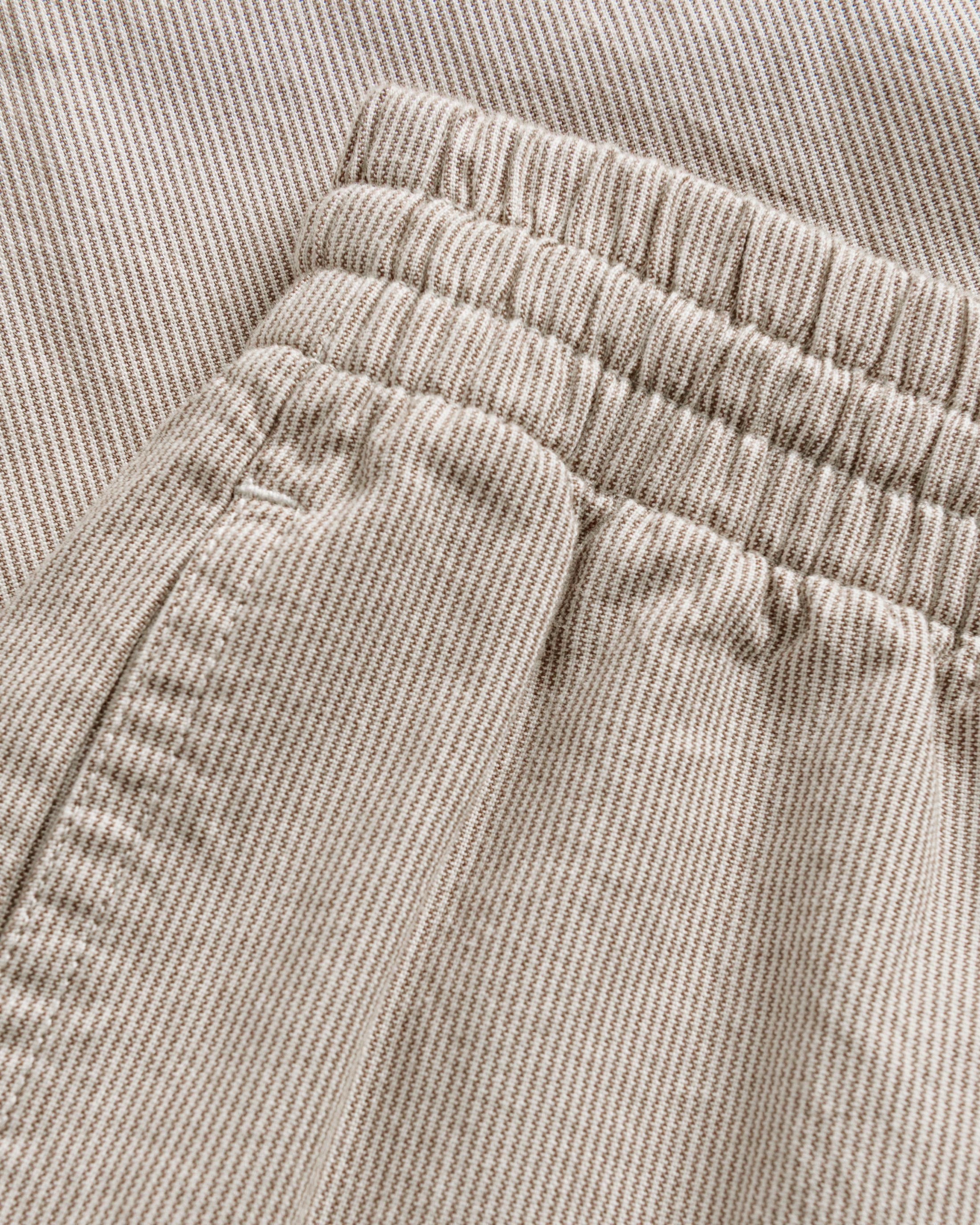 Leichte Schlaghose Bio Baumwolle - Beige Gestreift