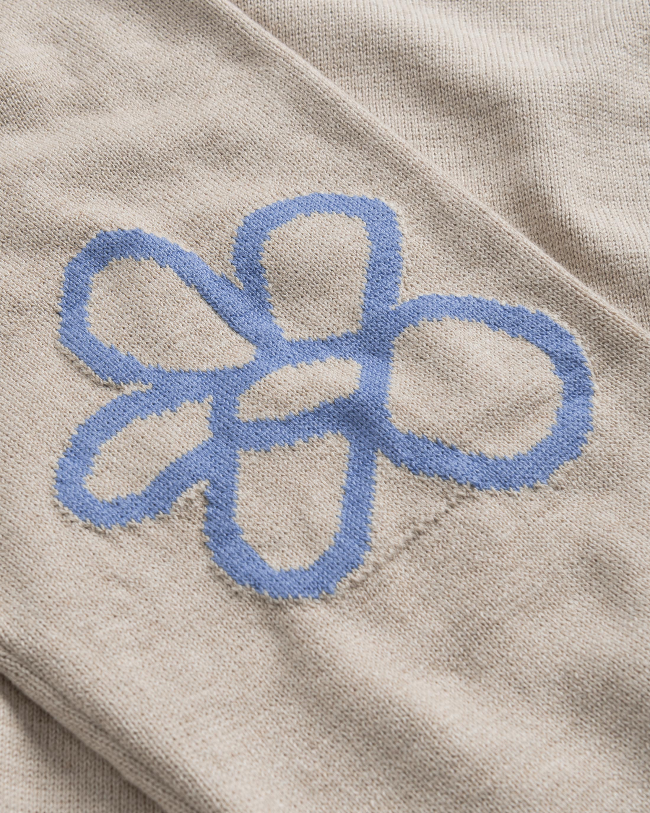 Leichter Strickpullover Bio Baumwolle - Beige